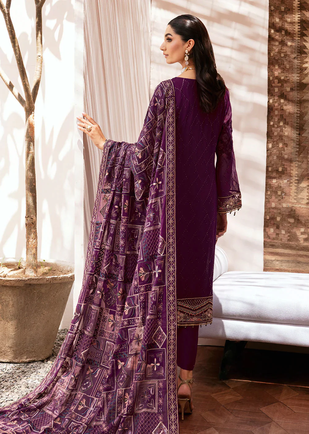 K-201-R - READYMADE - Ramsha Kashish Weightless Chiffon Vol 2 2024 - Image 2