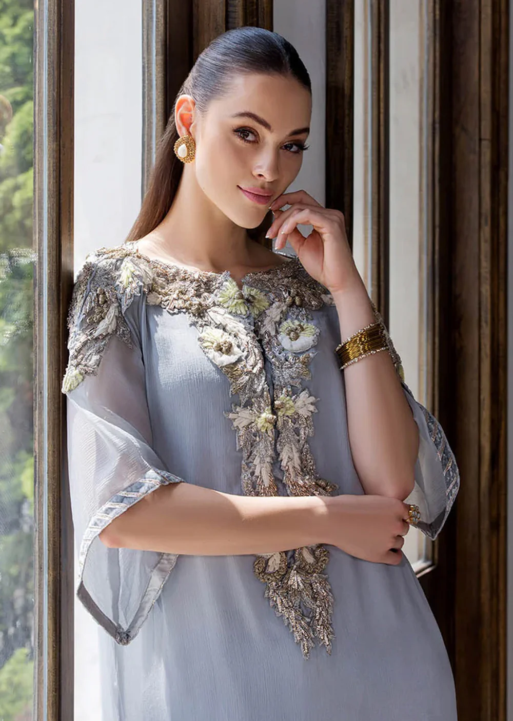 P-270 - Grey - Readymade - Khuda Ameer Ouftit - Image 5