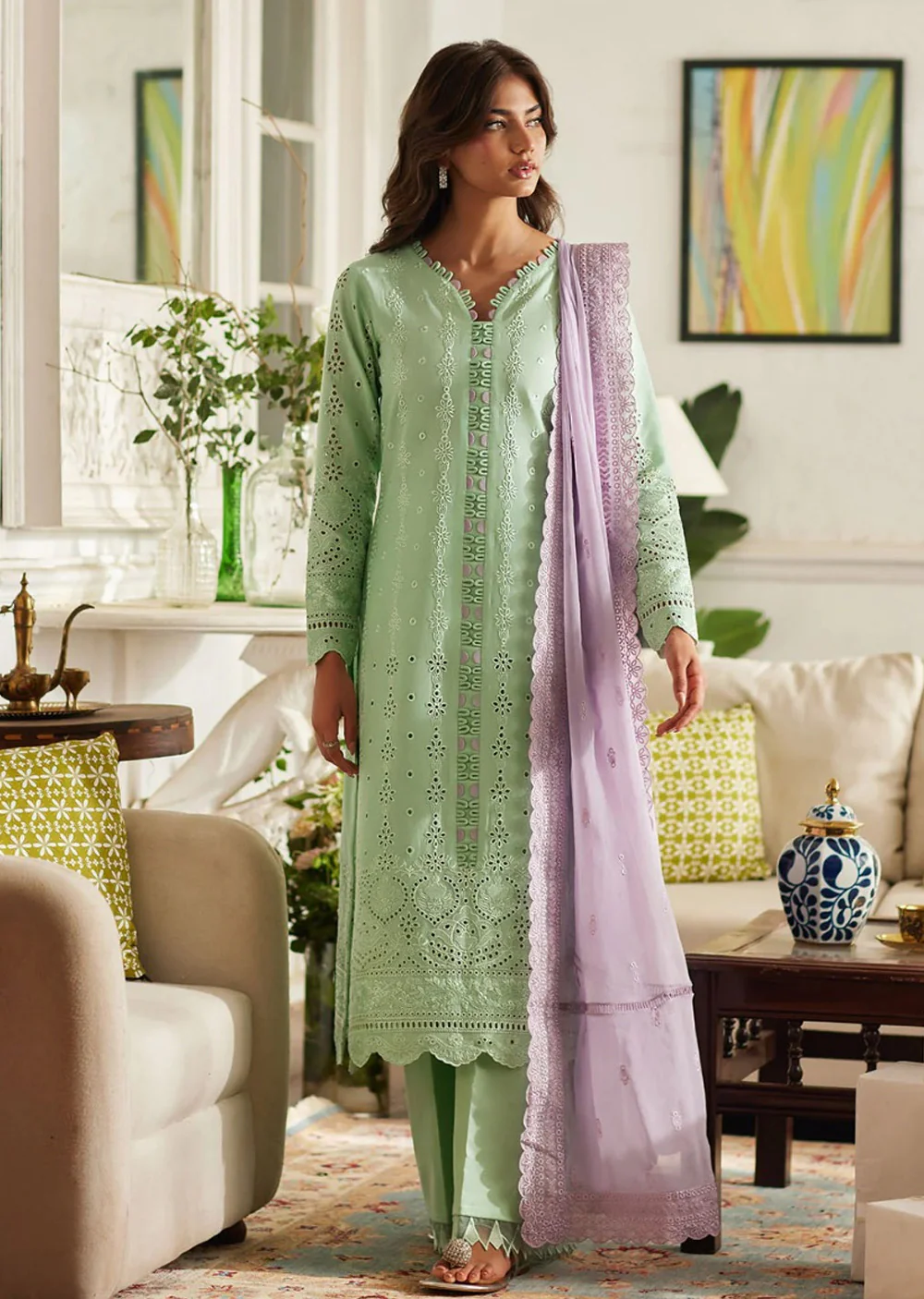 GC-07 - Alira - Ready Made Gulaal Chikankaari Lawn Collection 2025