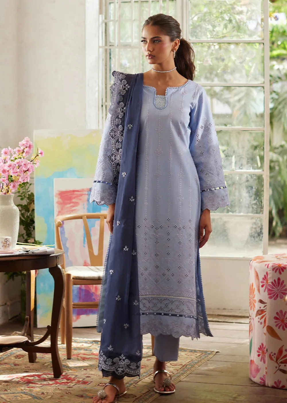 GC-10 - Zorya - Ready Made Gulaal Chikankaari Lawn Collection 2025