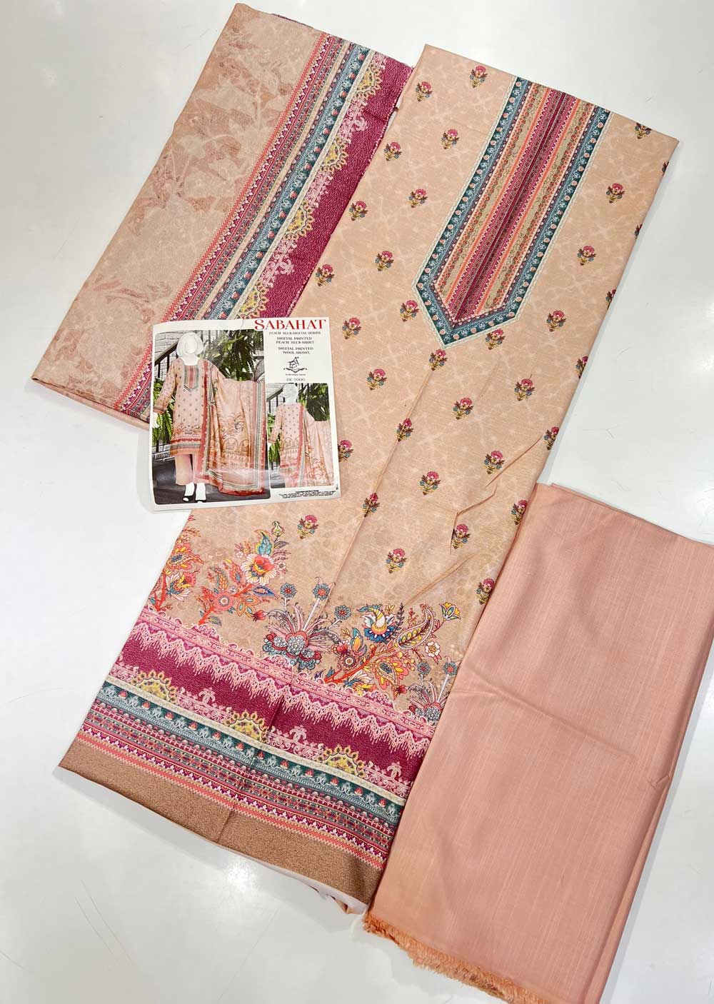 GE-6992 Sabahat - Unstitched Winter Suit - Image 7