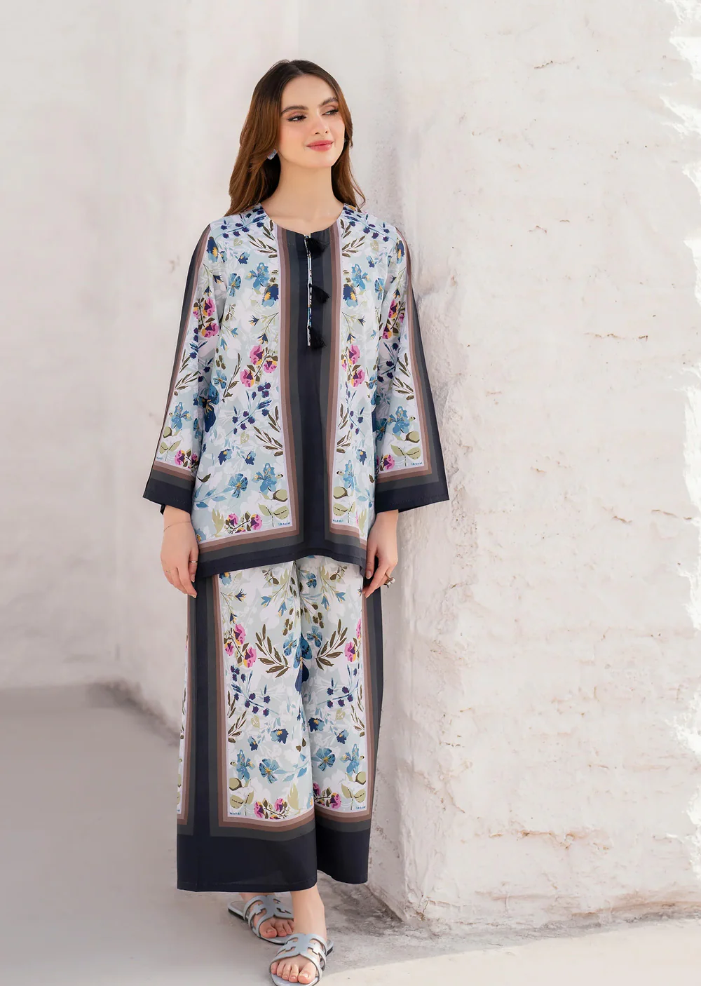 GUYR-14 - Floral/Blue - Selene - Readymade Suit by Garnet 2024