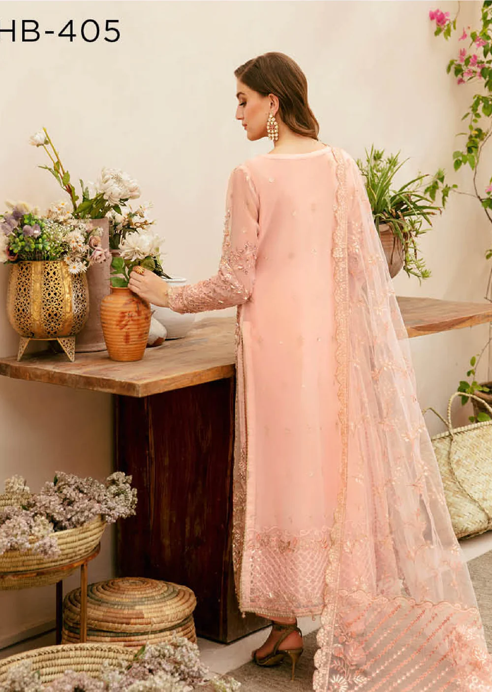 HB-405 - Unstitched - Ramsha Luxury Wedding Collection Vol 04 2024 - Image 4
