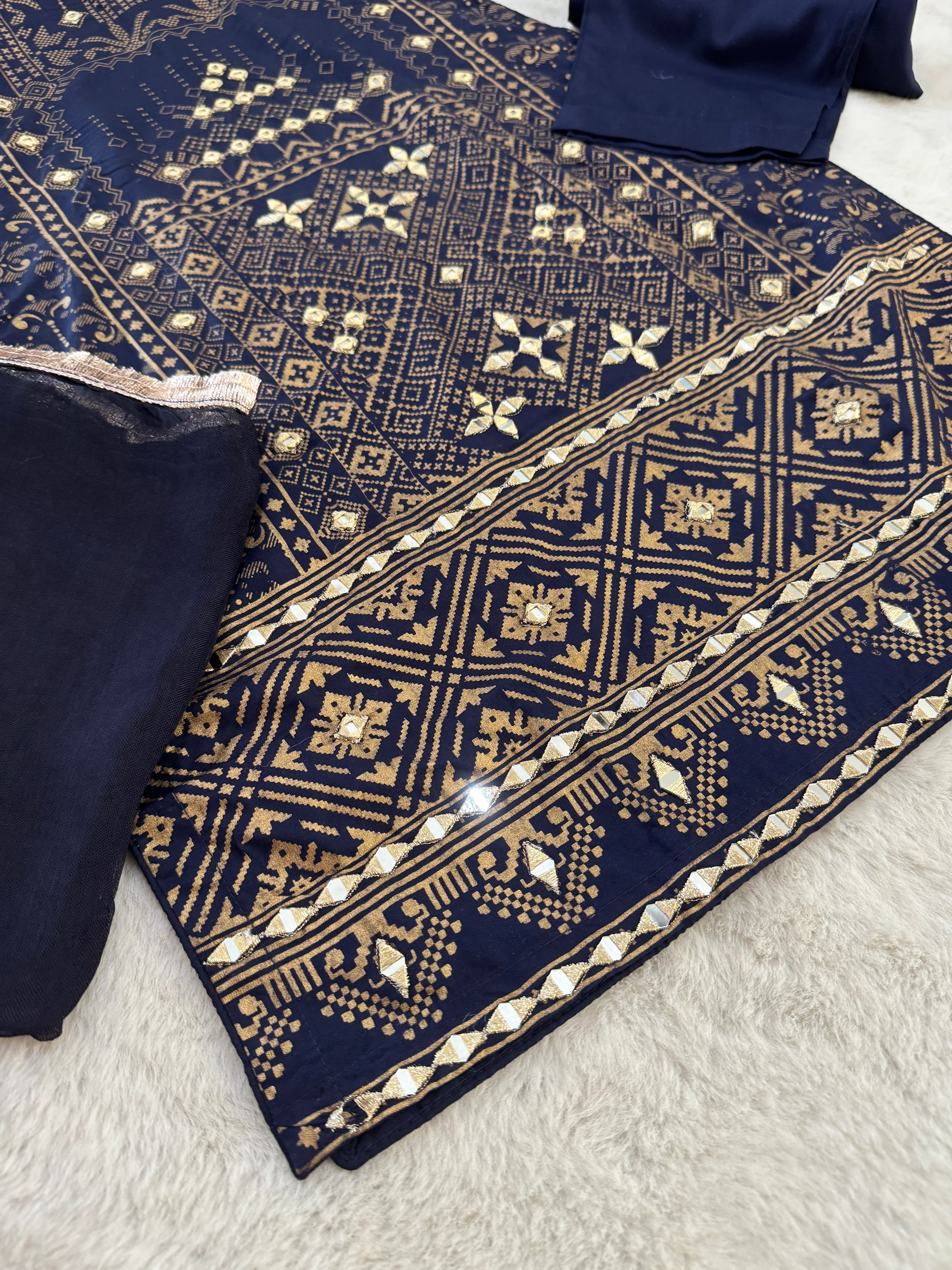 HK106 - Navy - Readymade Linen outfit - Image 2