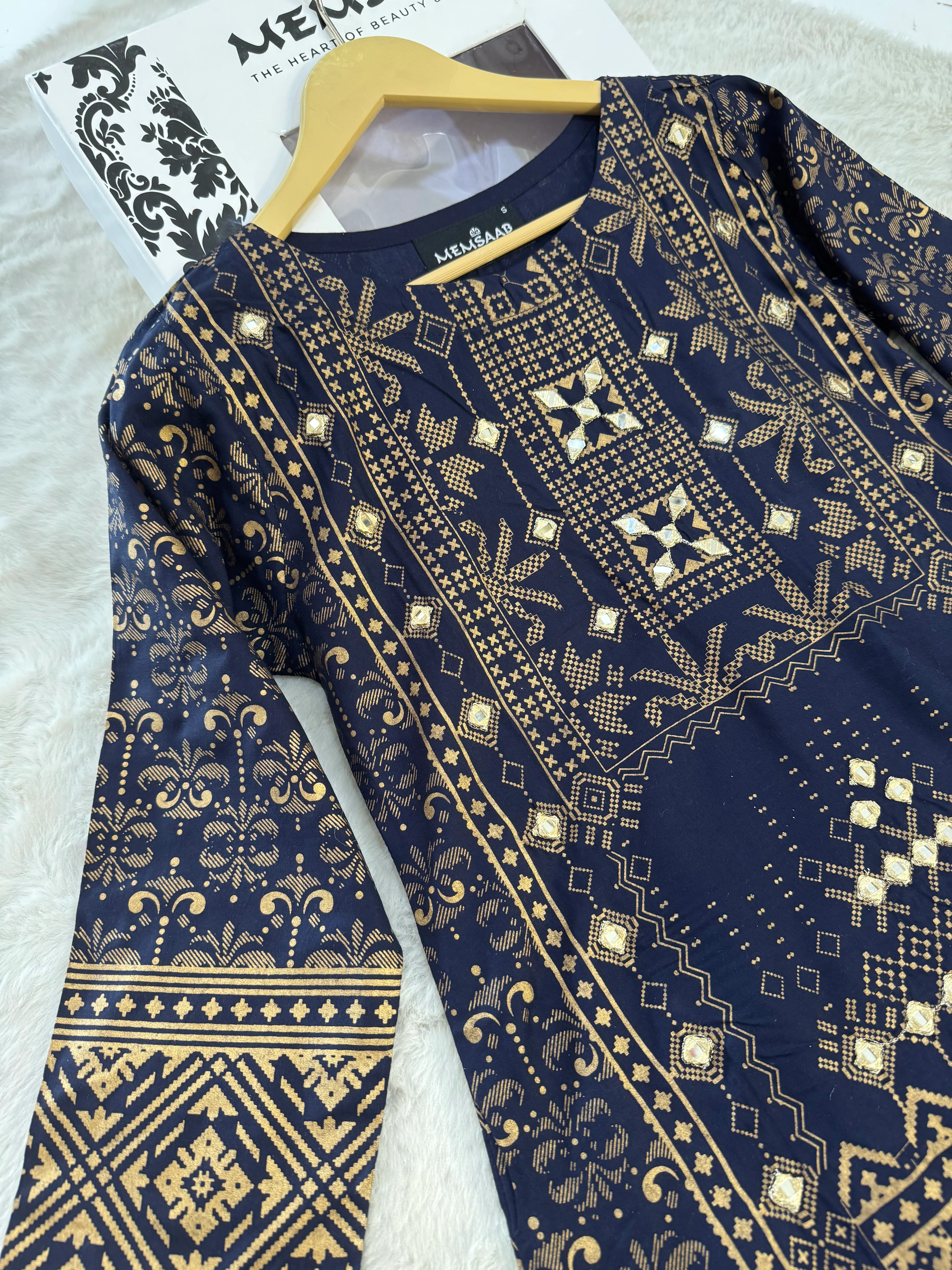 HK106 - Navy - Readymade Linen outfit - Image 3