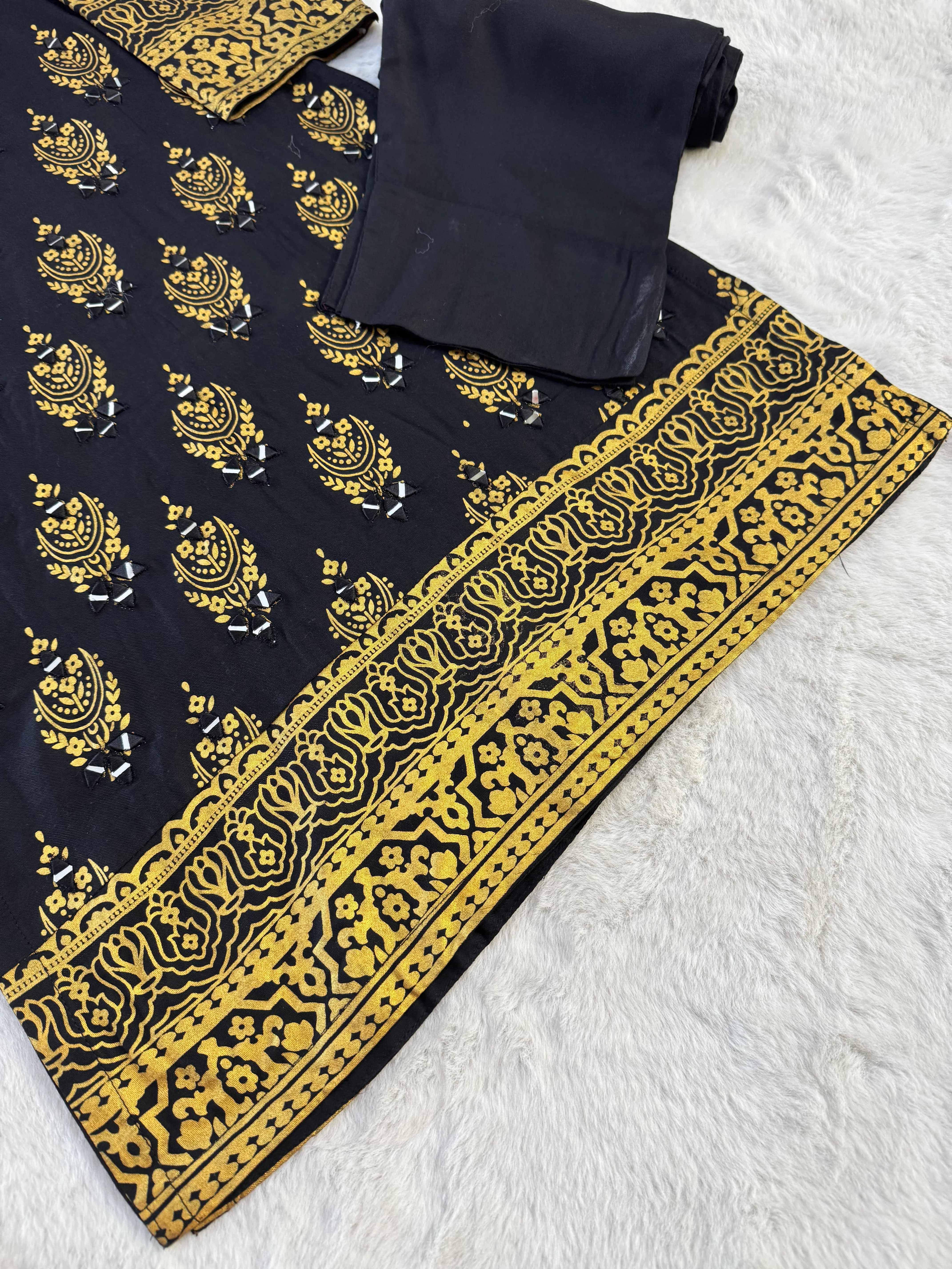 HK111 - Black - Readymade Linen outfit - Image 3