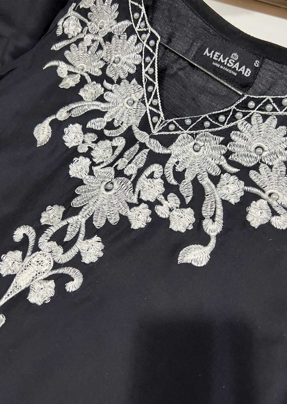 HK209 Tere Bin Readymade Black Linen Suit - Image 5