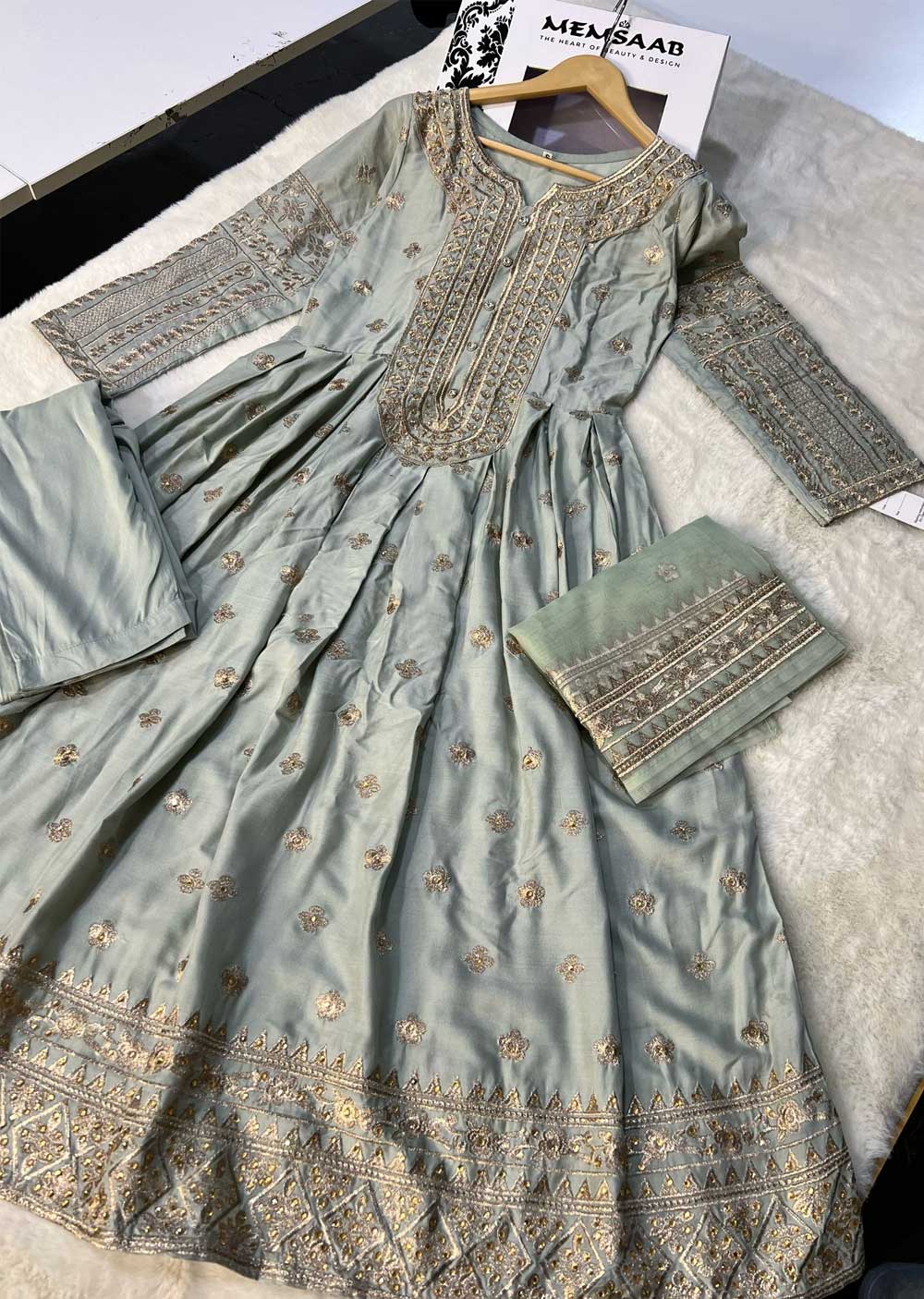 HK258 Zorra - Mint Readymade Linen Dress - Image 4
