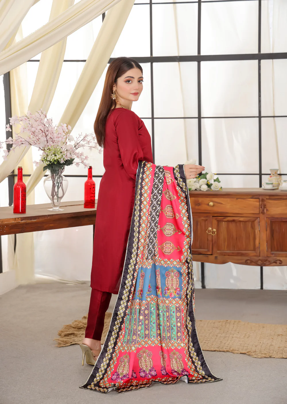 HK265 Zarora - Readymade Raw Silk Mummy n Me Suit - Image 24