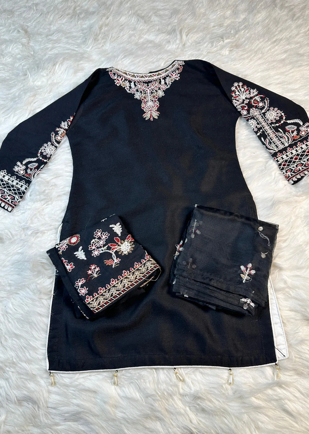 HK279 - KASHF - Black Linen Oufit-  Mummy n Me - Image 10