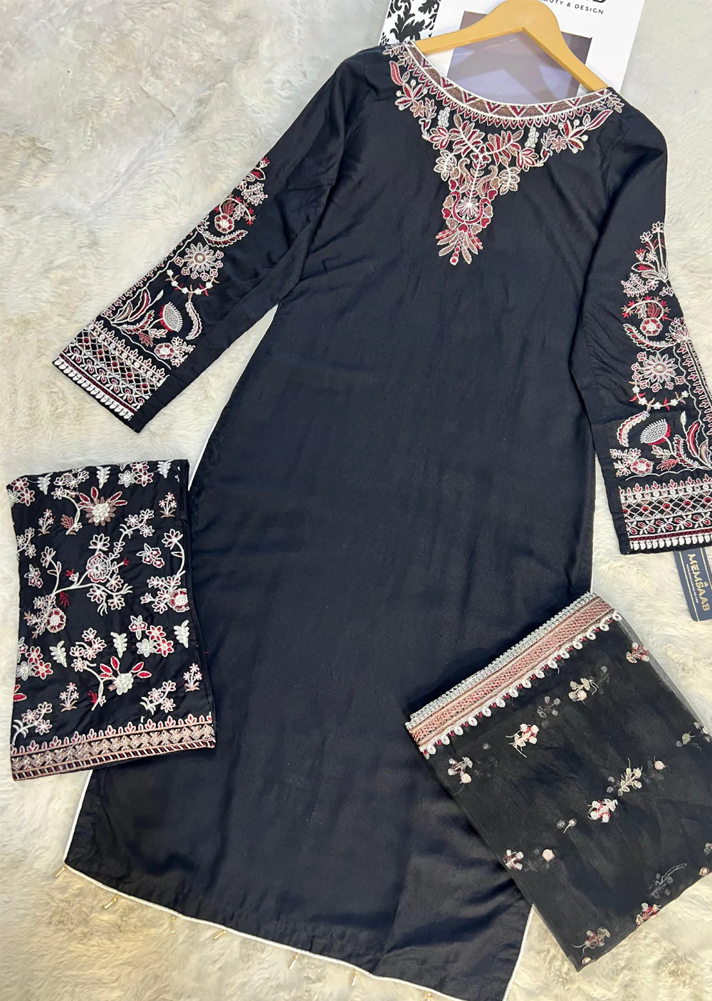 HK279 - KASHF - Black Linen Oufit-  Mummy n Me - Image 5