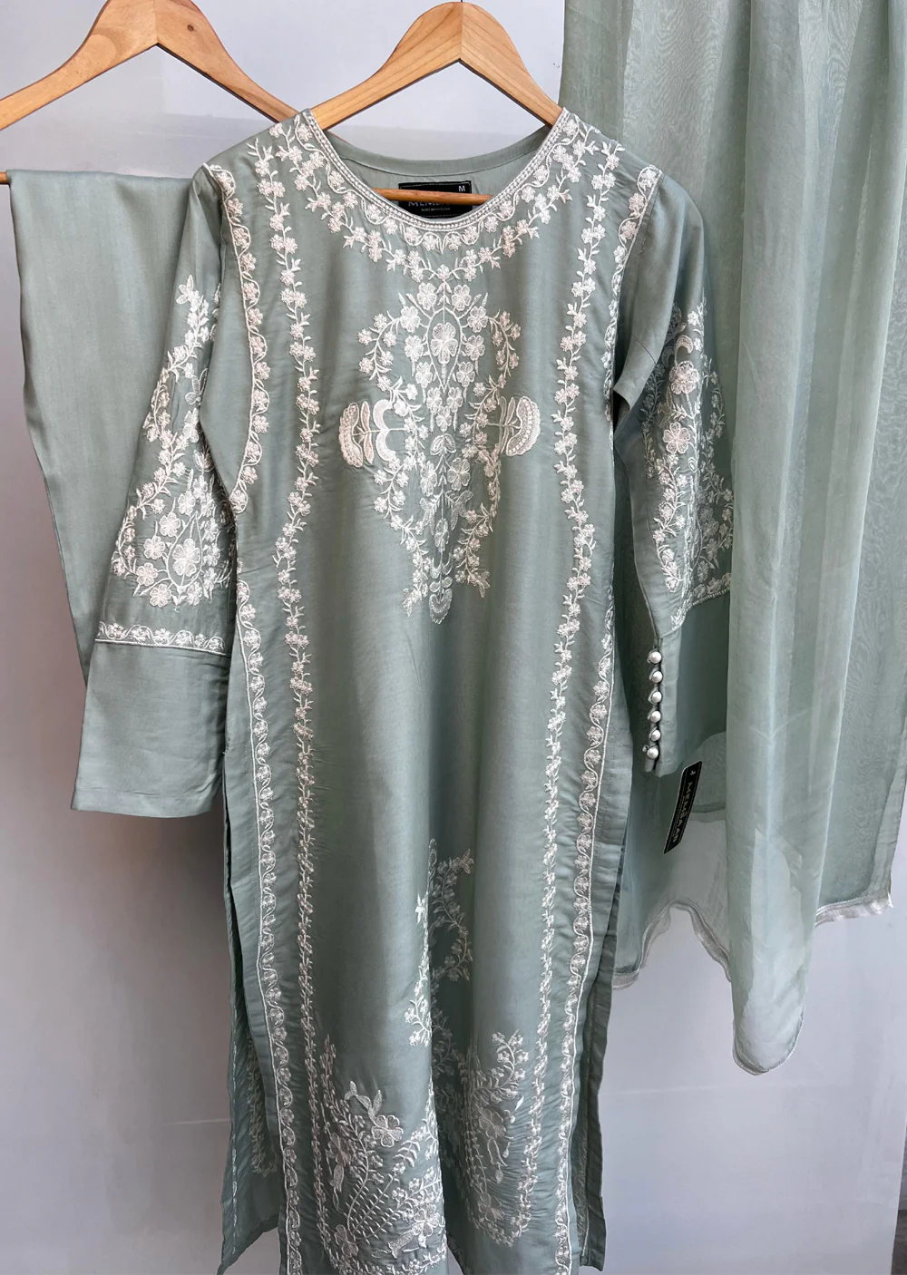 HK280 - Zareen - Mint - Mummy n Me Linen Outfit