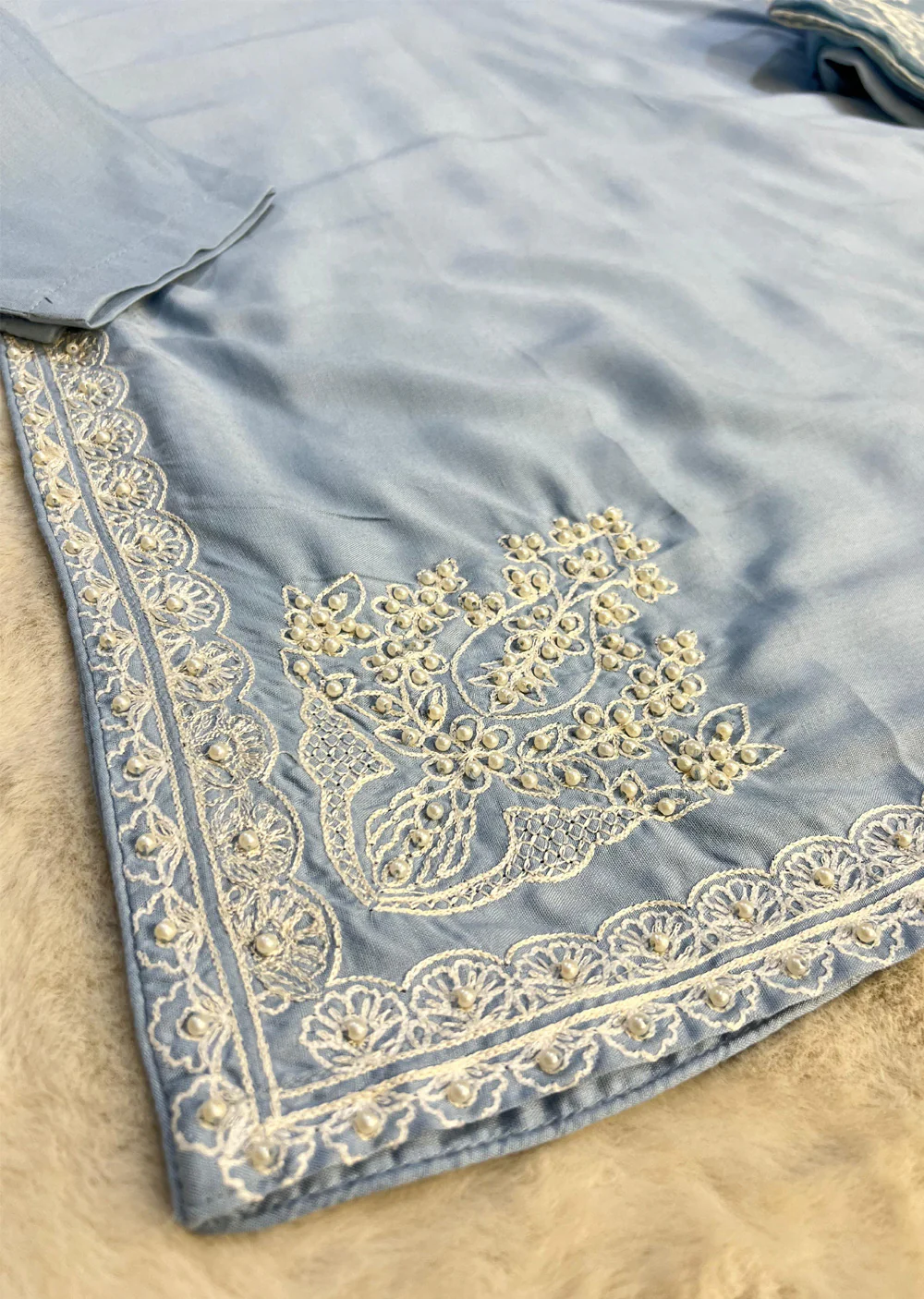 HK286 - Ima - Blue Linen Suit - Image 11