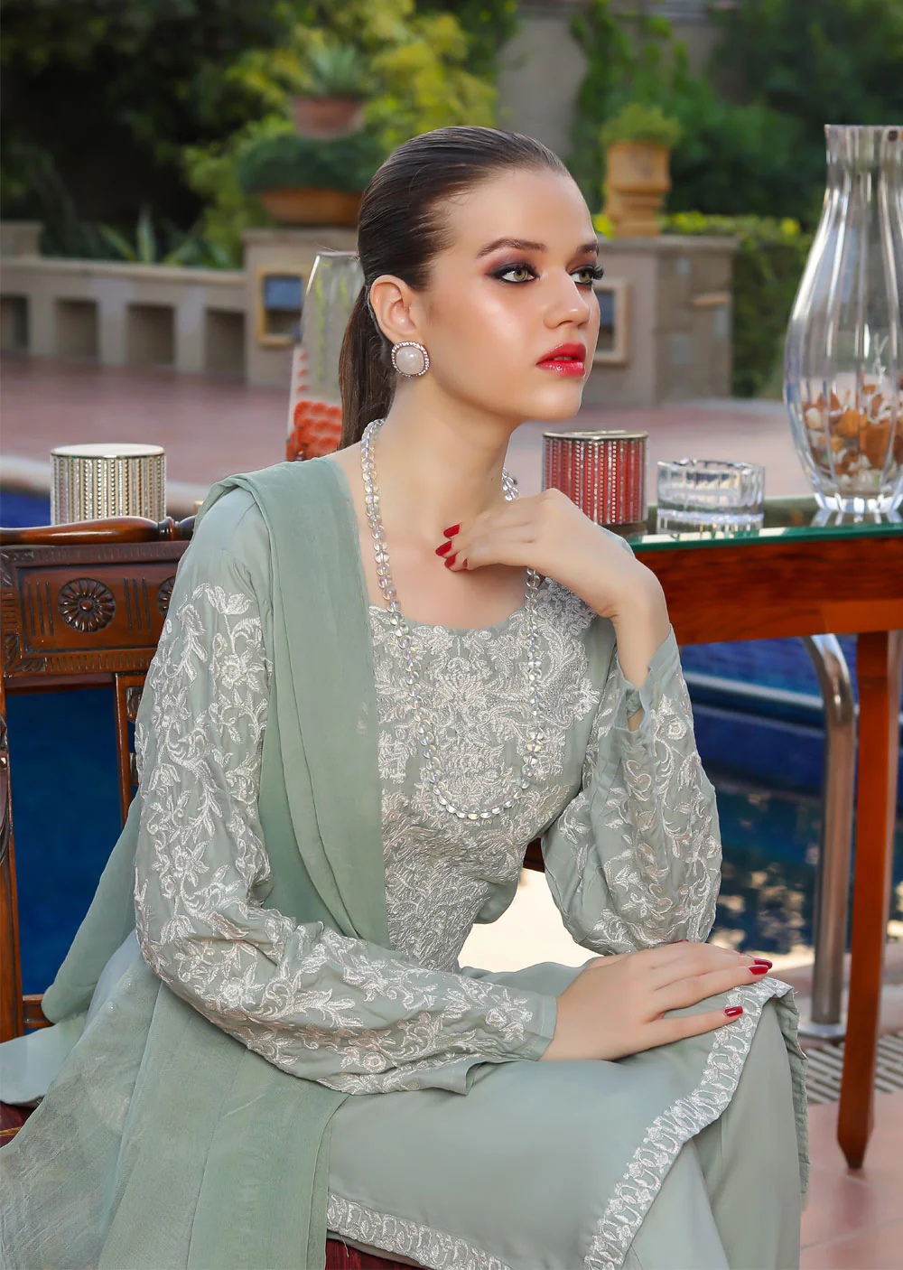 HK29 - Readymade Mother & Daughter Linen Suit - Image 8