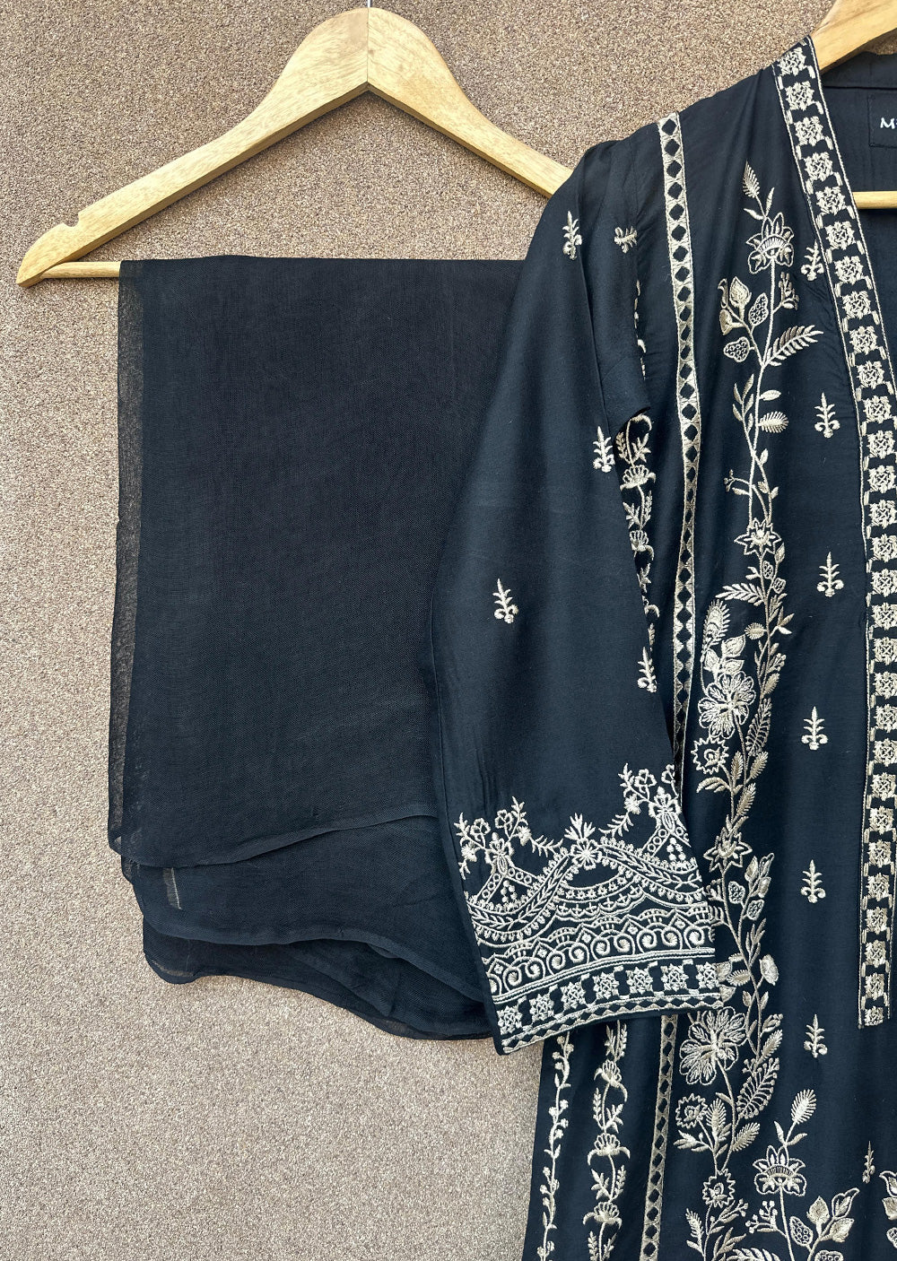 HK297 - Black - Readymade - Mother & Daughter Linen Outfit 2025 - Image 10