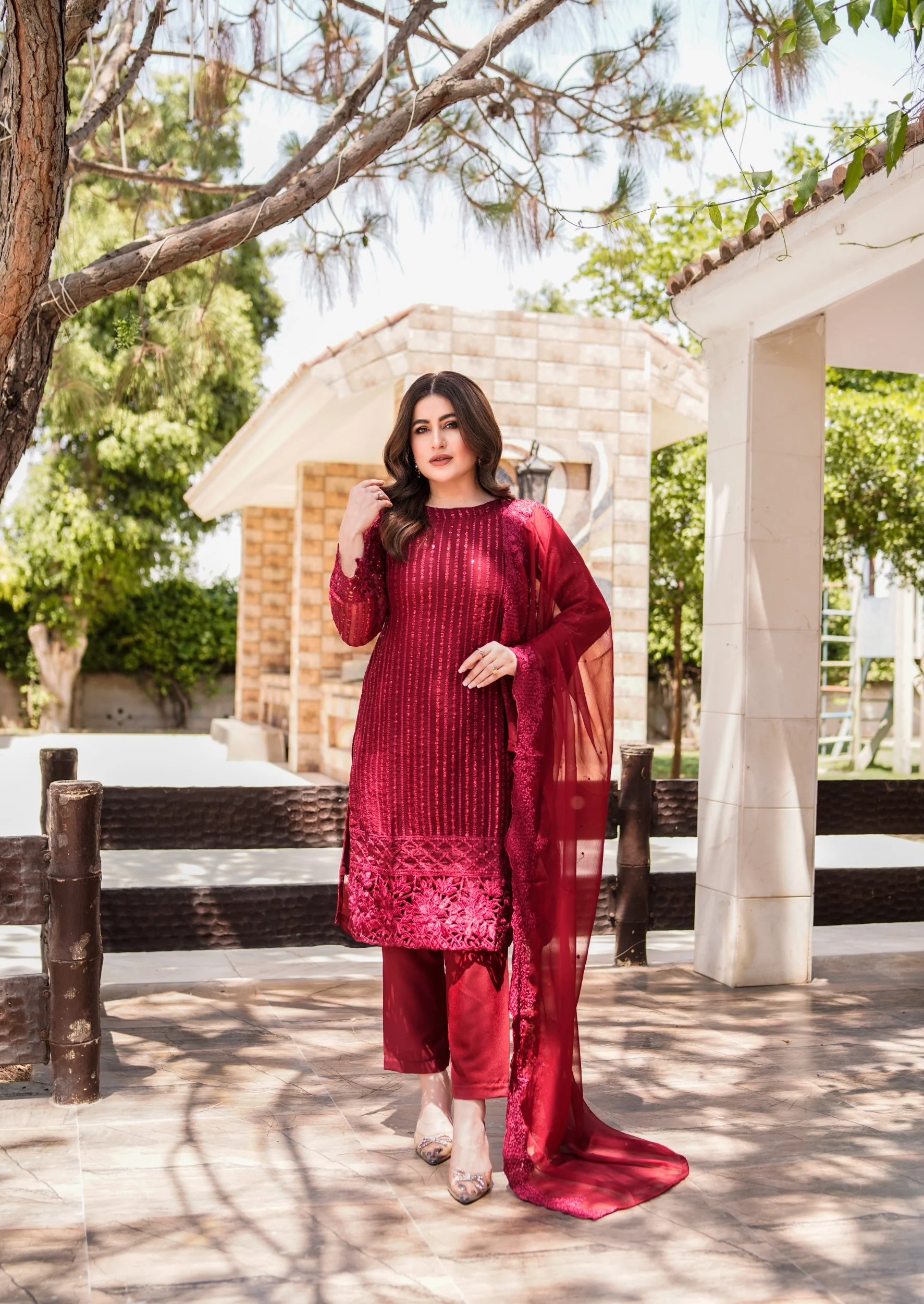 HK315 - Readymade Chiffon Outfit 2025 - Image 15