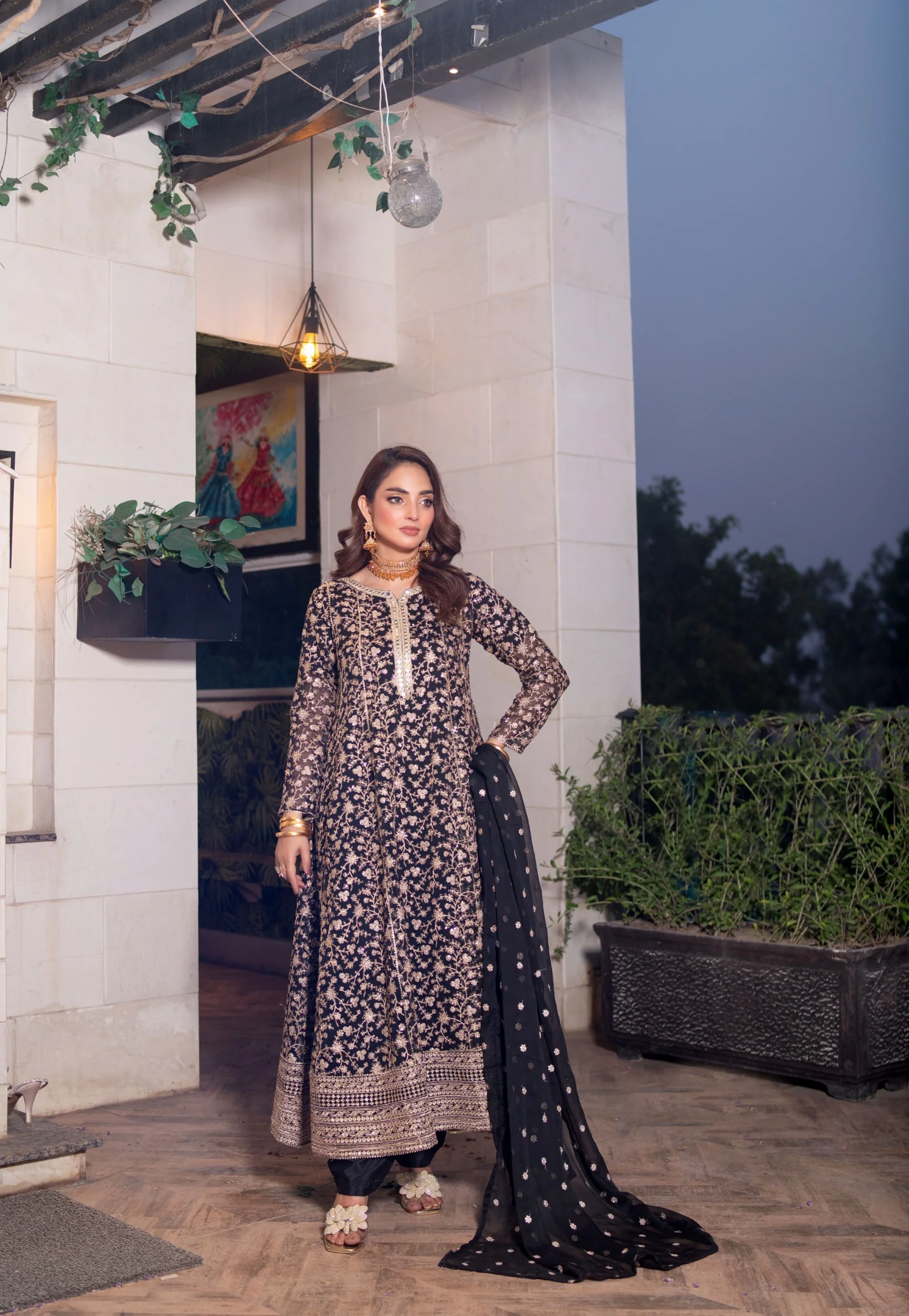 HK317 - Readymade Chiffon Outfit 2025 - Image 11