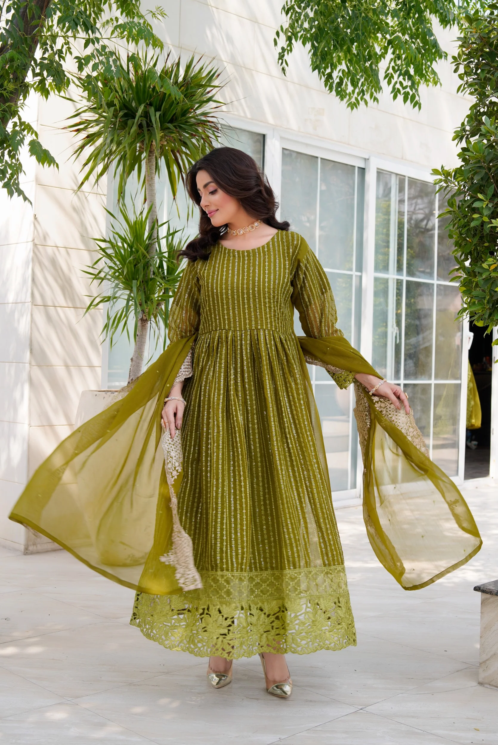 HK-318 - Readymade Chiffon Outfit DEAL OF THE WEEK - Image 26