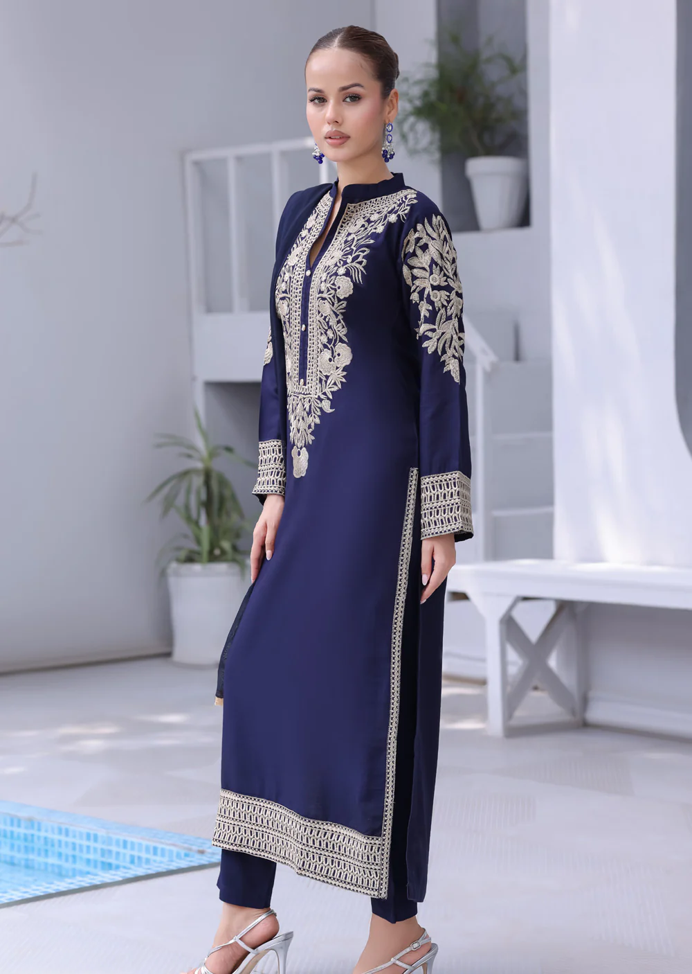 HK333 -China stone linen Mummy n Me Outfit - Image 8