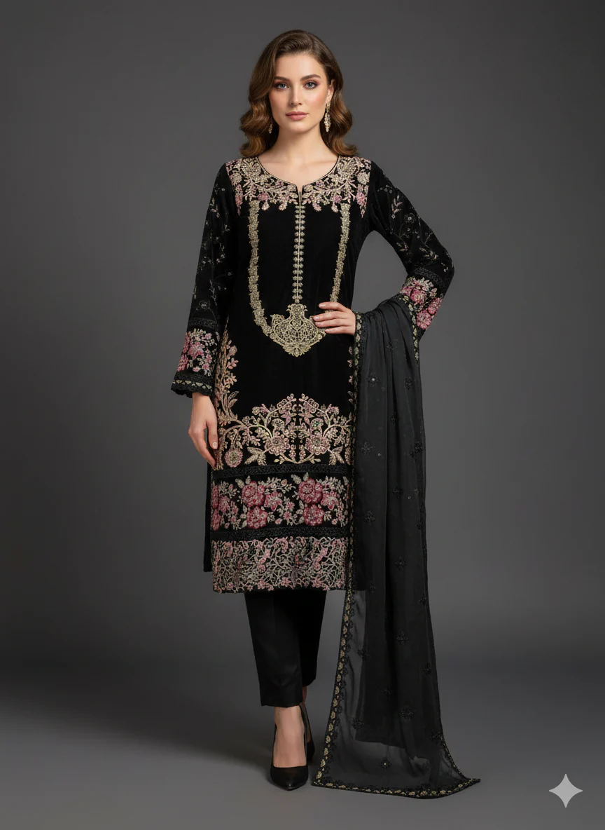 HK339 - Jane Velvet Outfit - Image 2