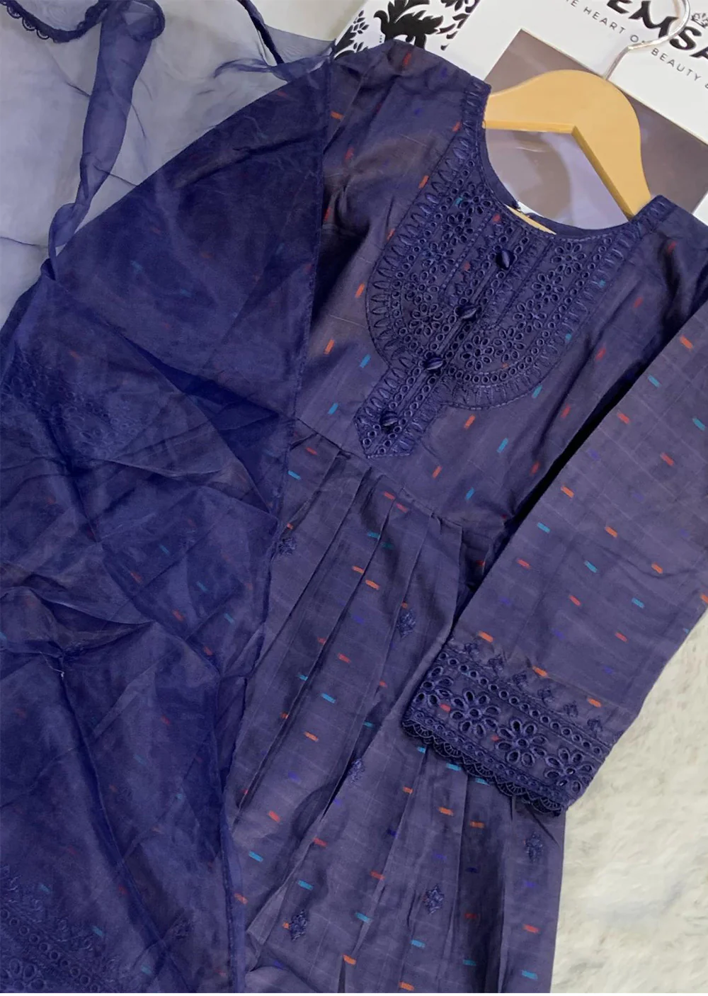 HMZDS-05 - Readymade - Cotton Dobi Print kurta Plazo 2025 - Image 6