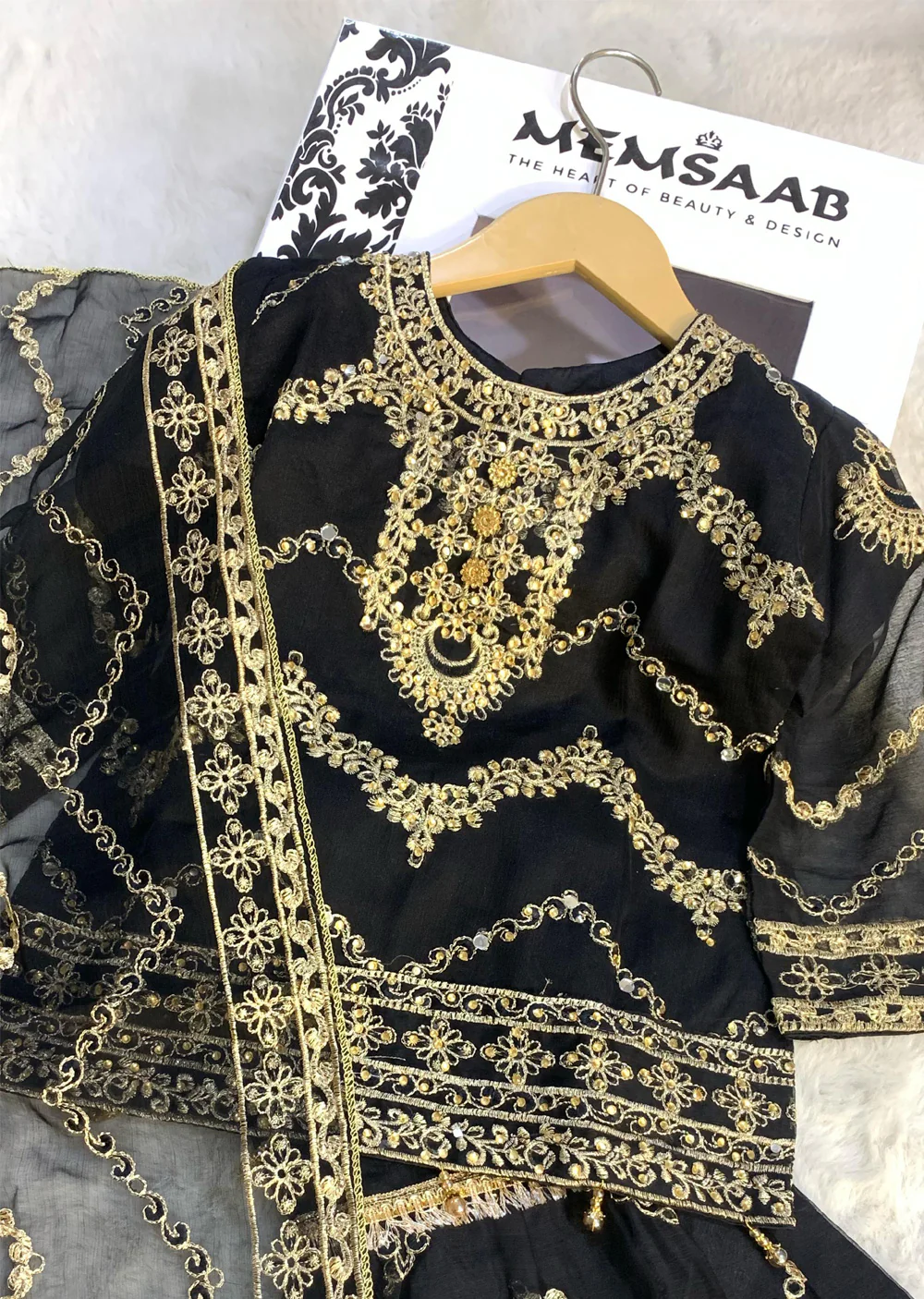 HMZDS-12 - Readymade - Embroidered Cotton Suit 2025 - Image 8