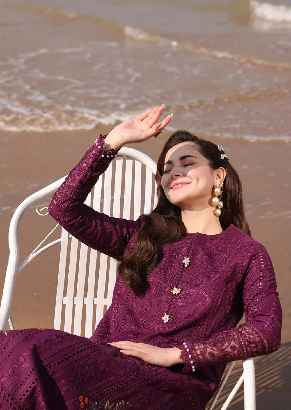 HNA-77 - Izaan - Hania Luxury Lawn Collection 2025 - Image 2