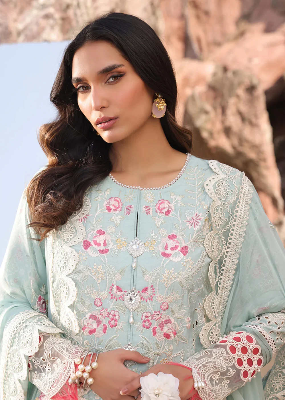 HNA-76 - Aidan - Hania Luxury Lawn Collection 2025 - Image 2