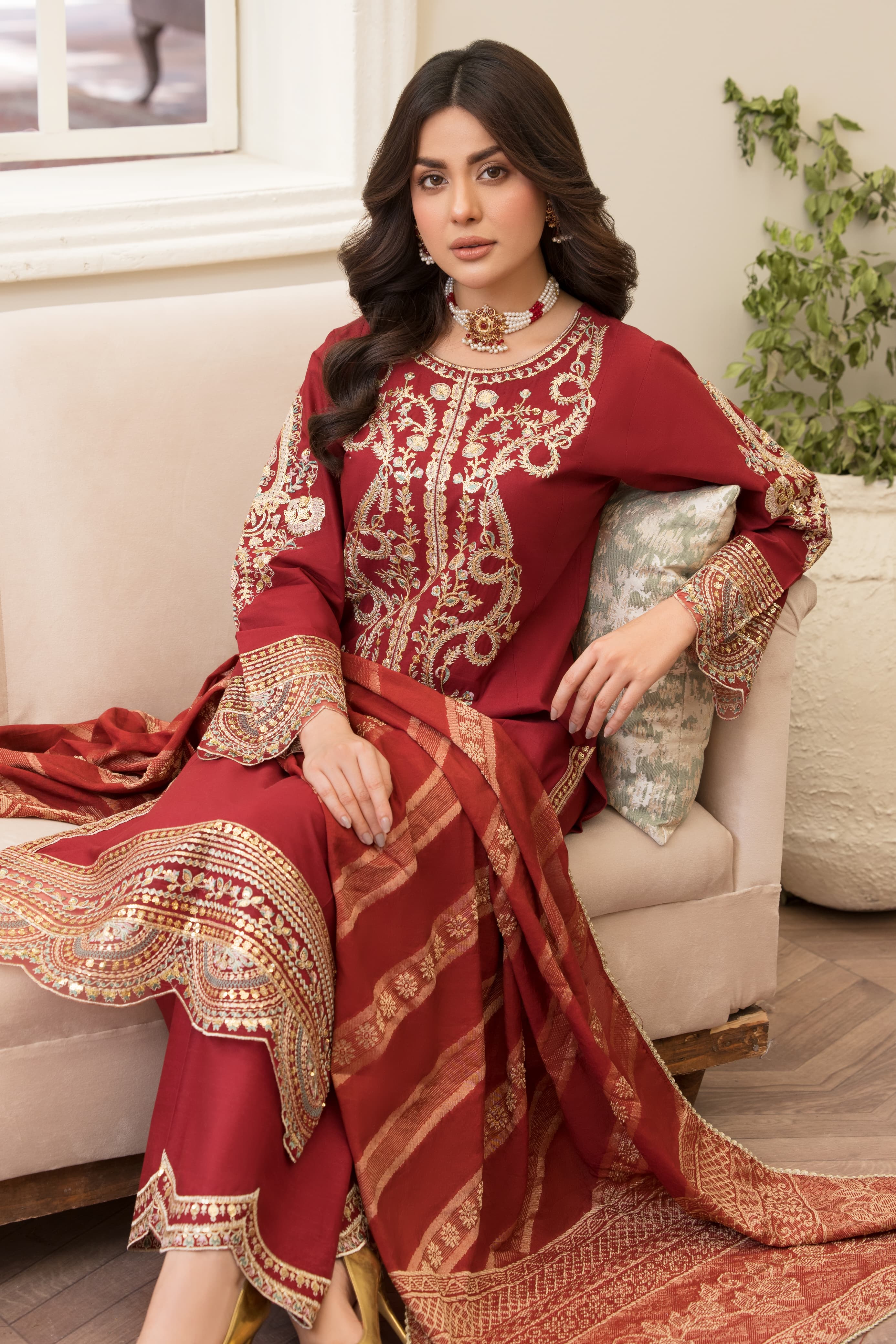 HRM-01 - Readymade Memsaab Formal Cotton Suit - Image 2
