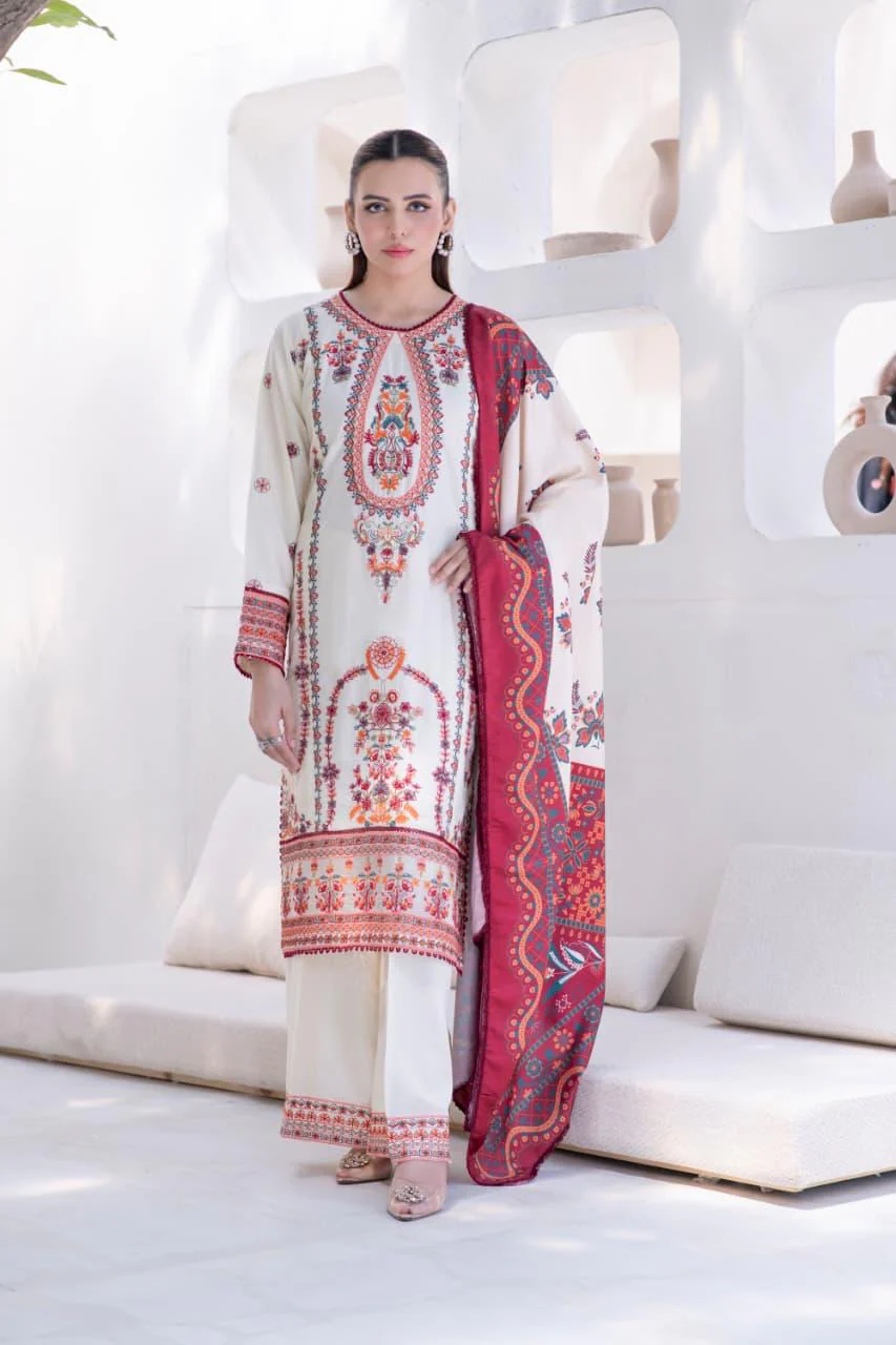 HRM19 - Readymade Memsaab Formal LINEN Suit 2025 - Image 2