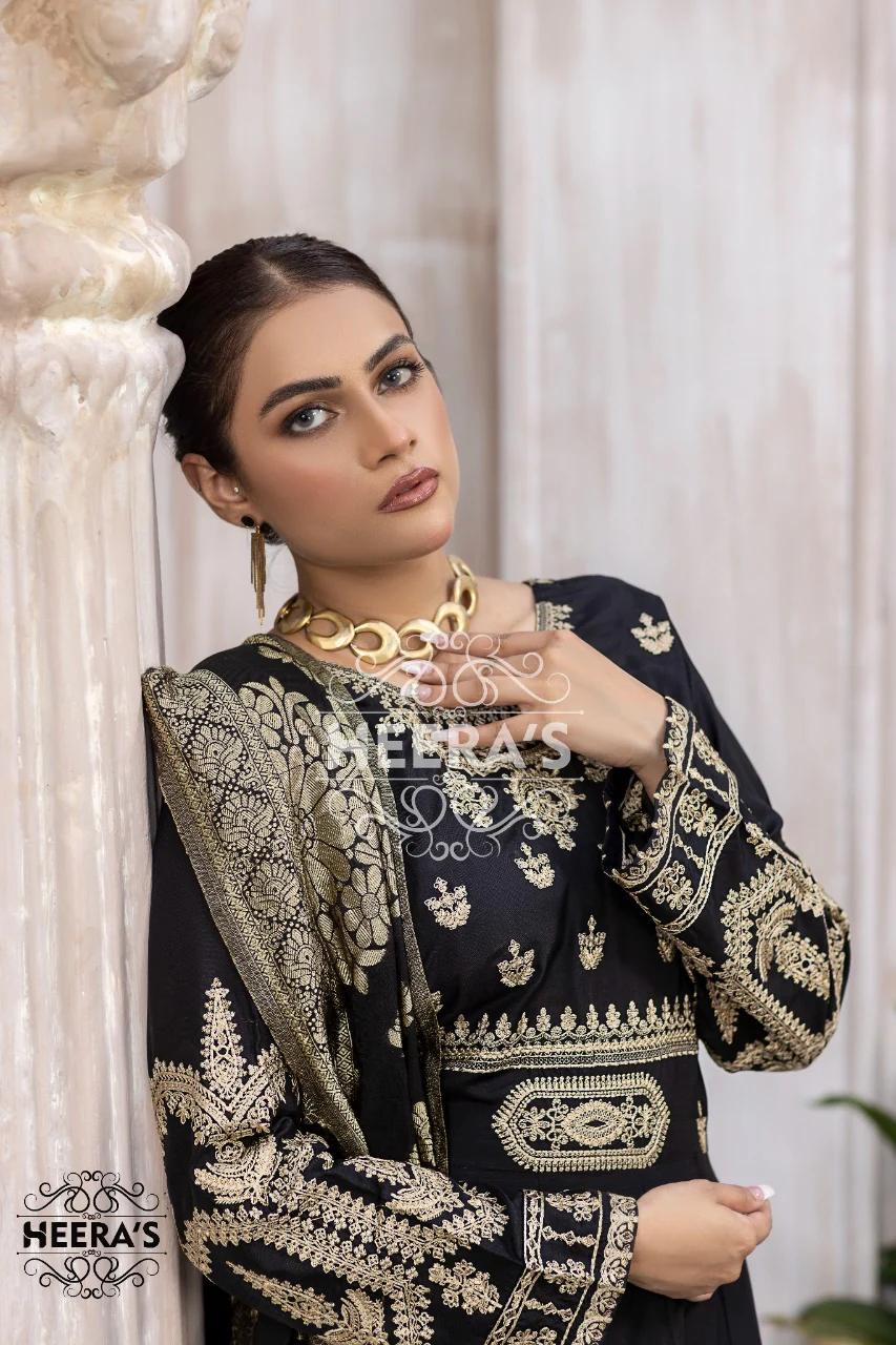 HSS-15 Mahrani Readymade Black Dress - Image 4