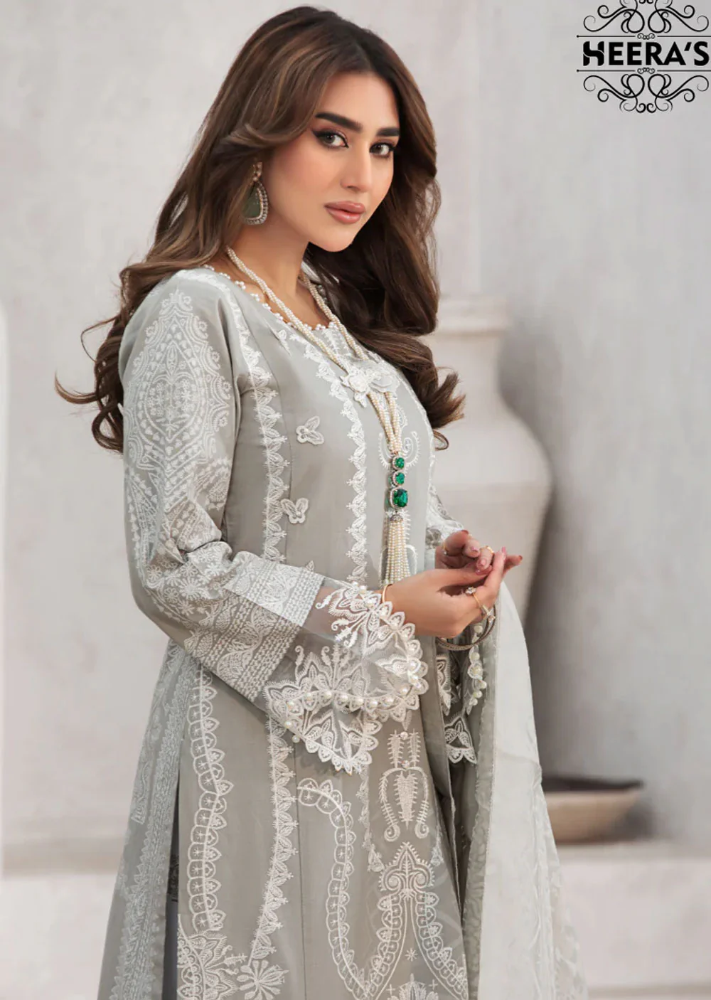 HSS-150 - Readymade Grey Cotton Suit - Image 5