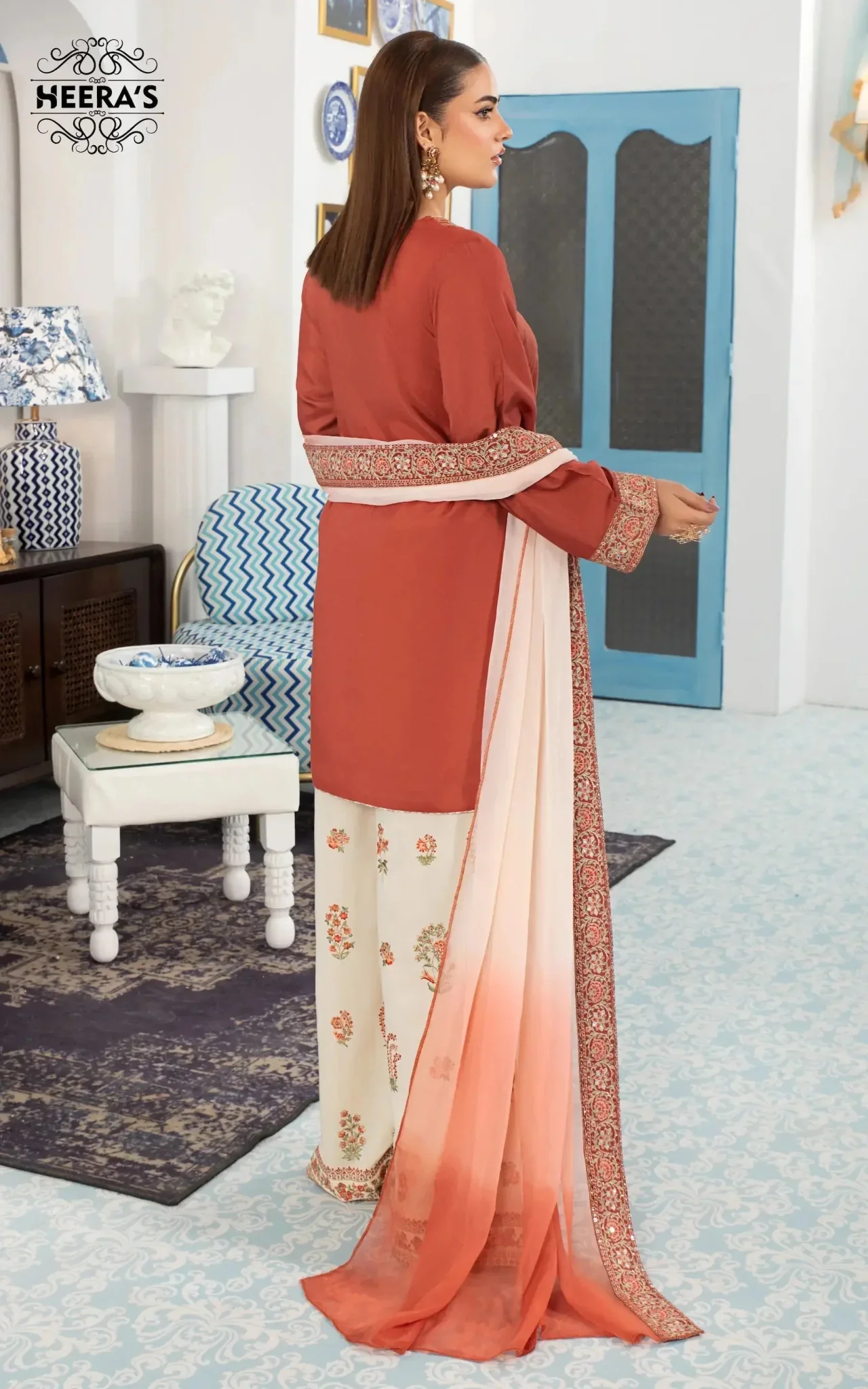 HSS-359- Readymade Neelofar Elara Heeras Suit - Image 2