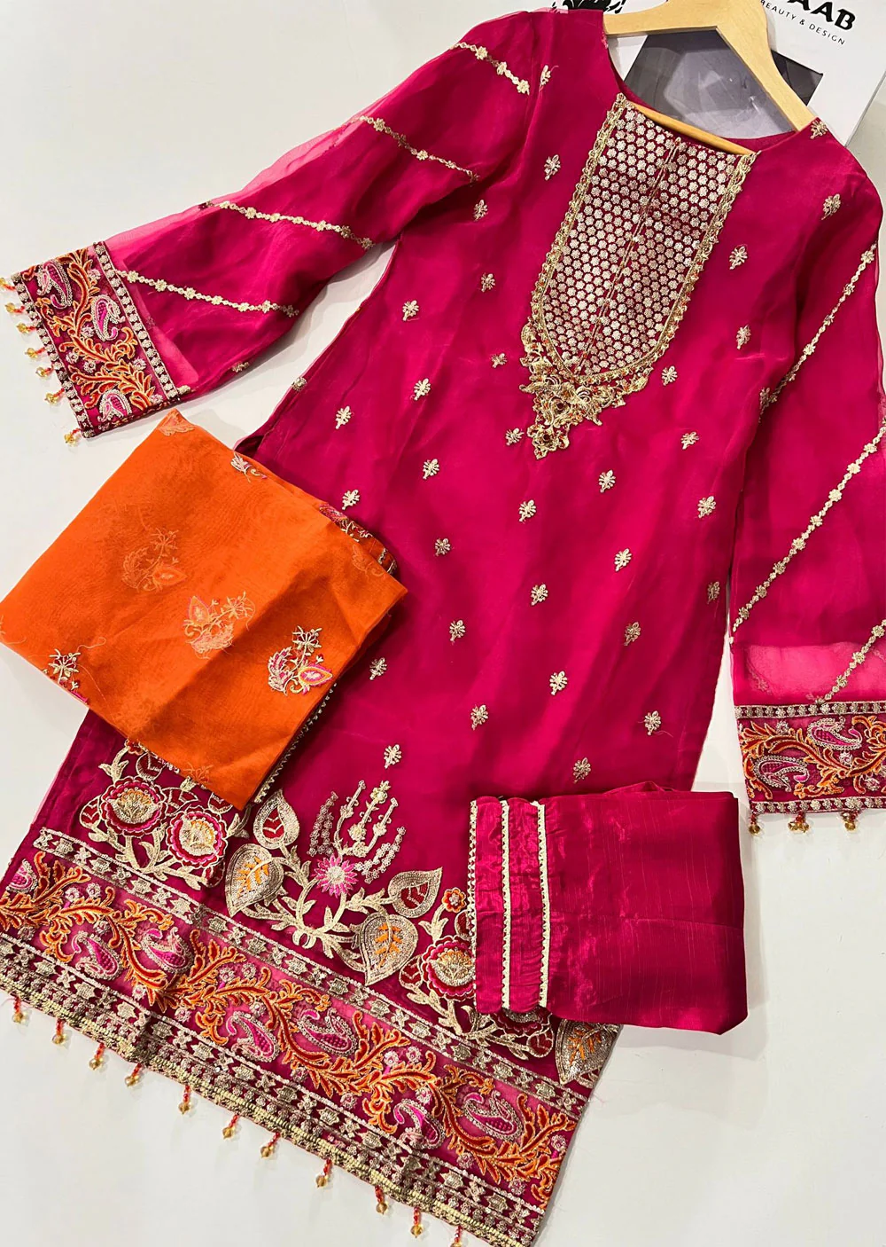 HSS-42 Readymade Organza Suit - Image 2
