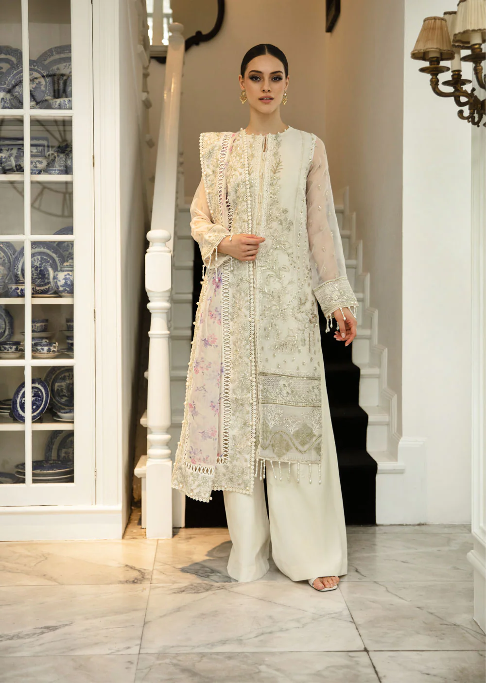 Husn-e-Nazar - Meeral Readymade Organza Suit