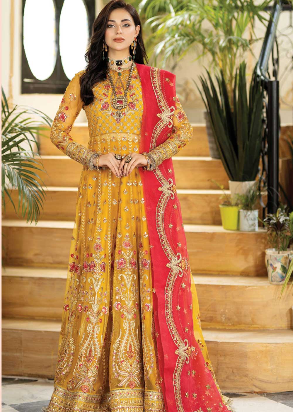 I-182-R - Readymade - Jhalak by Imrozia Premium Collection 2023