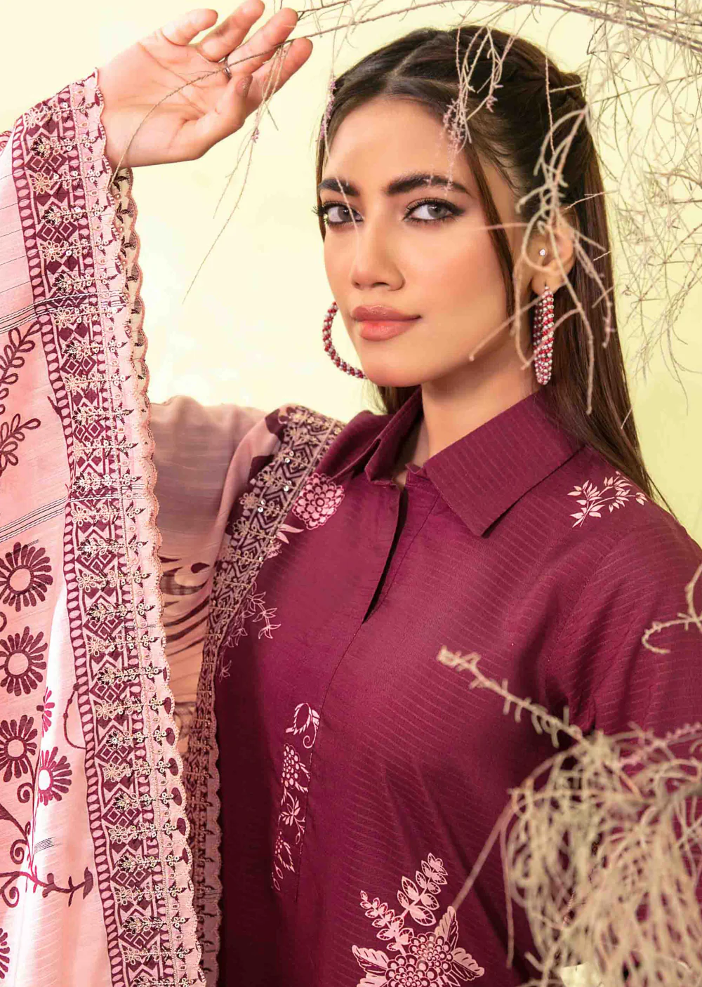 IFZN-5516 - Unstitched - Ifza Viscose Suit by Tawakkal 2025 - Image 2