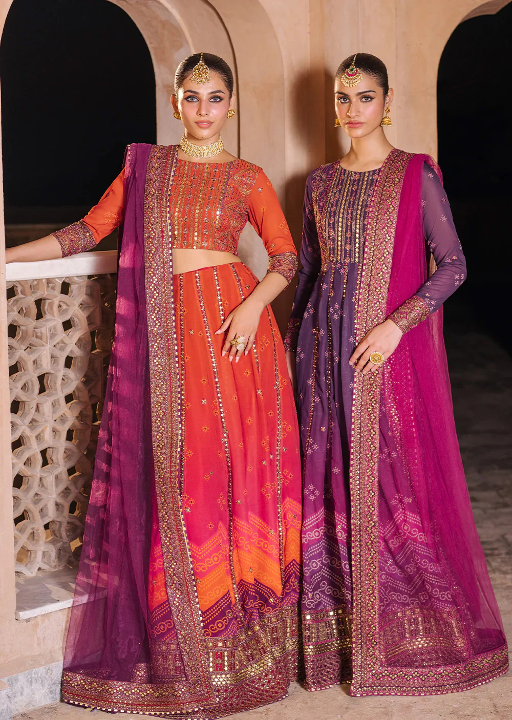IZKN-10 - Readymade - Bandhani Chiffon Collection by Iznik 2025 - Image 5