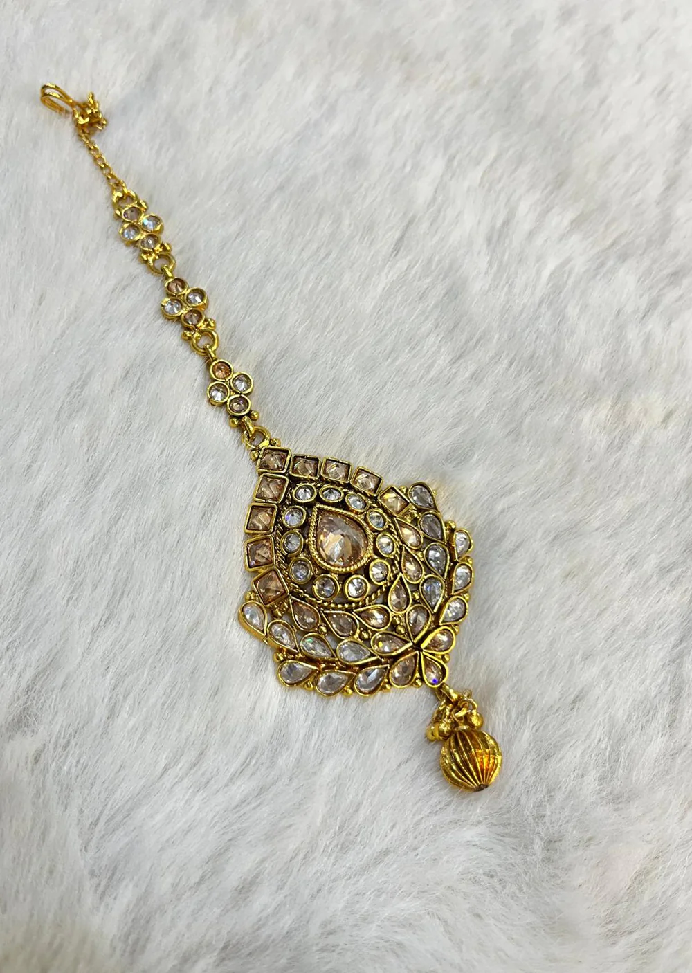 JBM-63 Stunning Multicolor Gold Plated tikka - Image 4