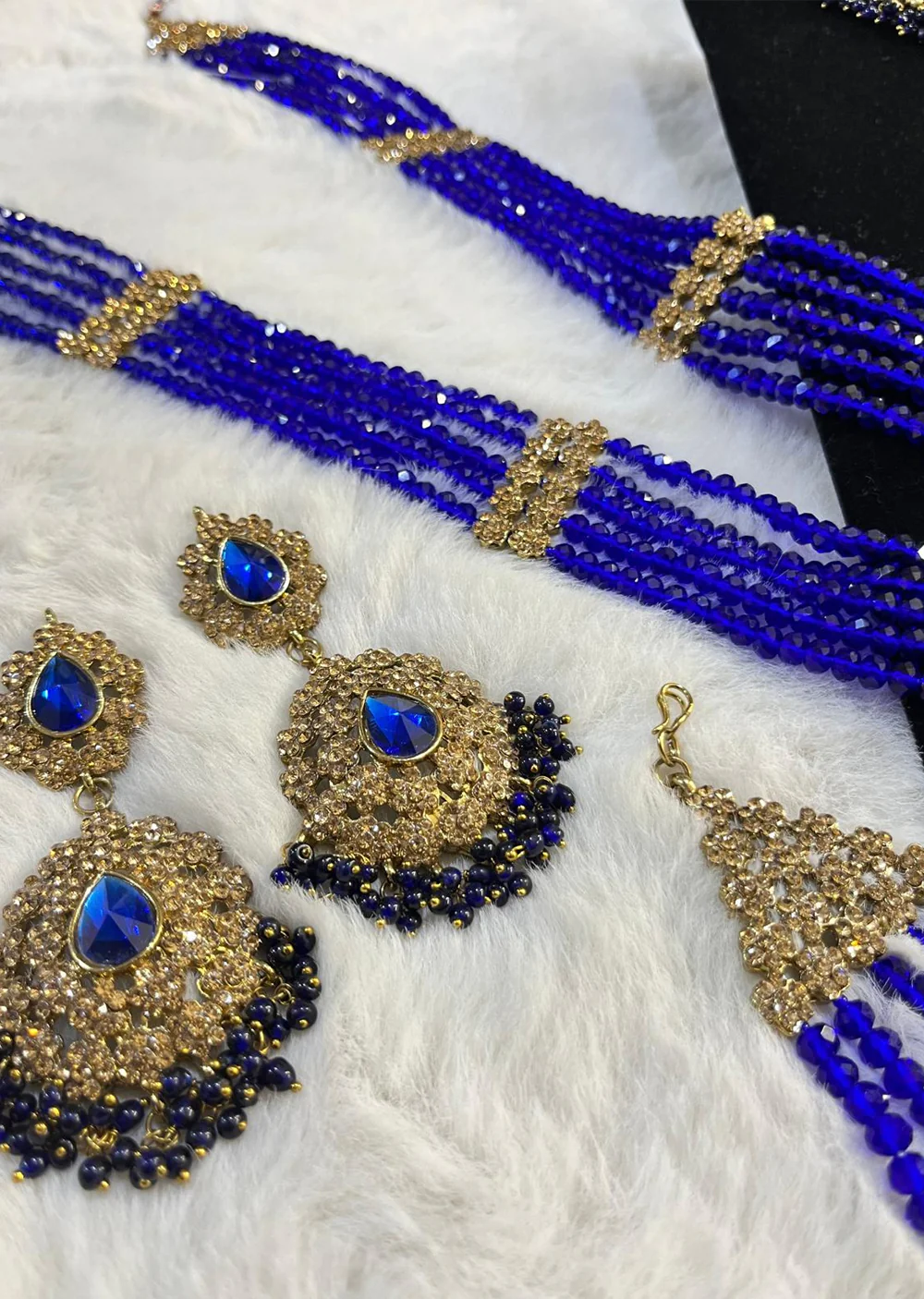 JBM27 Royal blue bridal set - Image 2