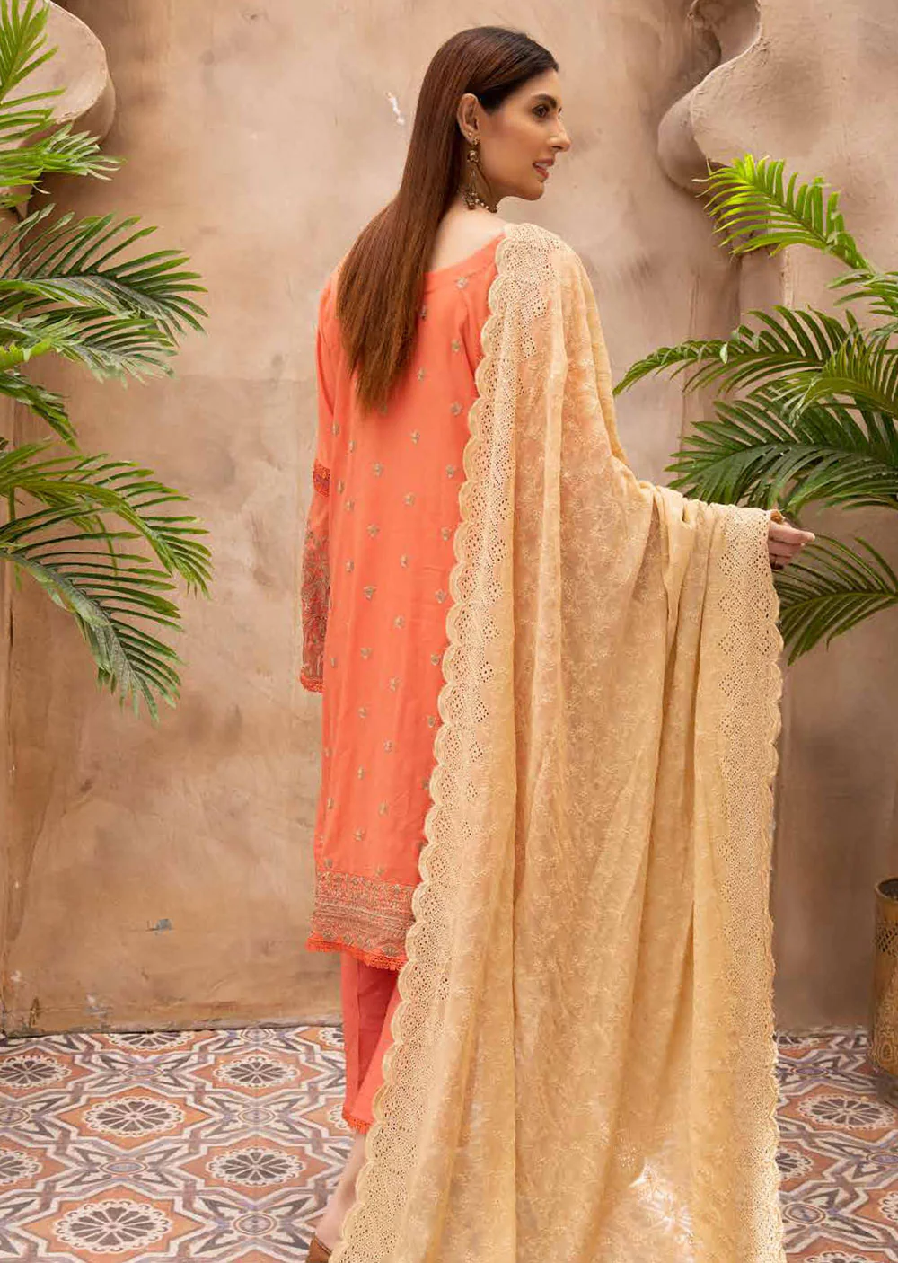 JH-779 - Unstitched - Pinks Collection by Johra Vol 4 2021 - Image 2