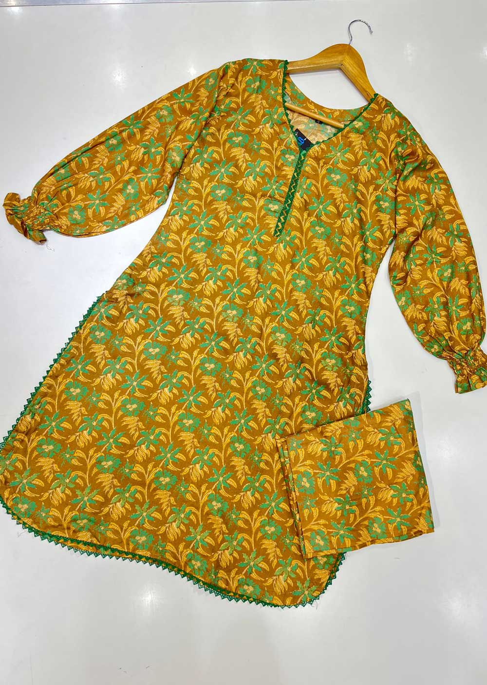 JWD201 Readymade Brown 2 Piece Floral Print
