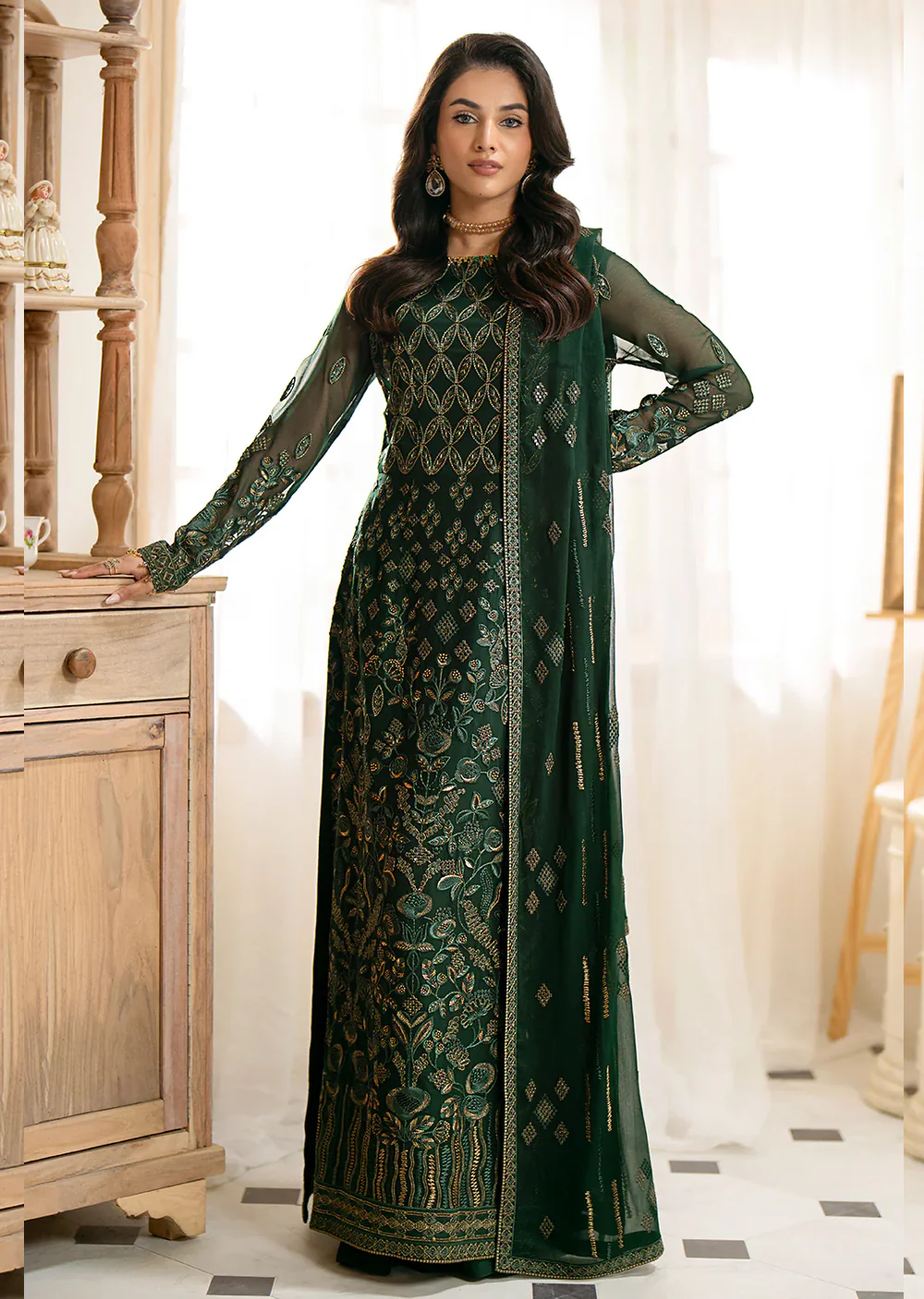 K-1607 - Evrin - Unstitched - Mehrbano by Kuch Khas Vol 16 2024
