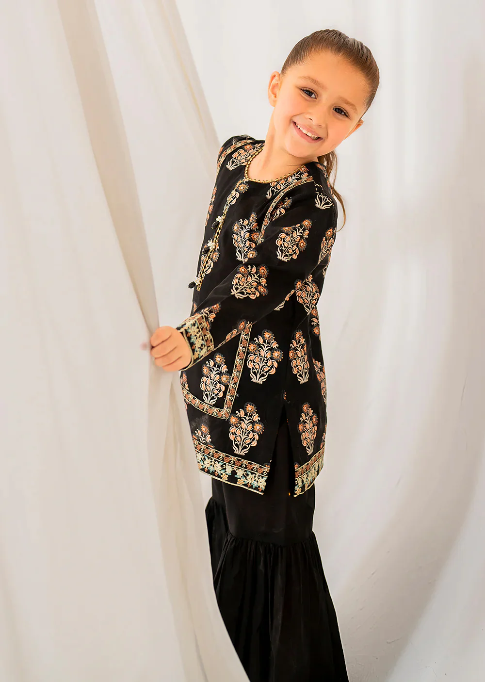 KALIYAR - Readymade Kids Suit by Garnet 2024 - Image 2