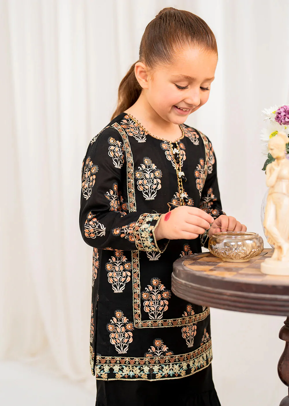 KALIYAR - Readymade Kids Suit by Garnet 2024 - Image 3
