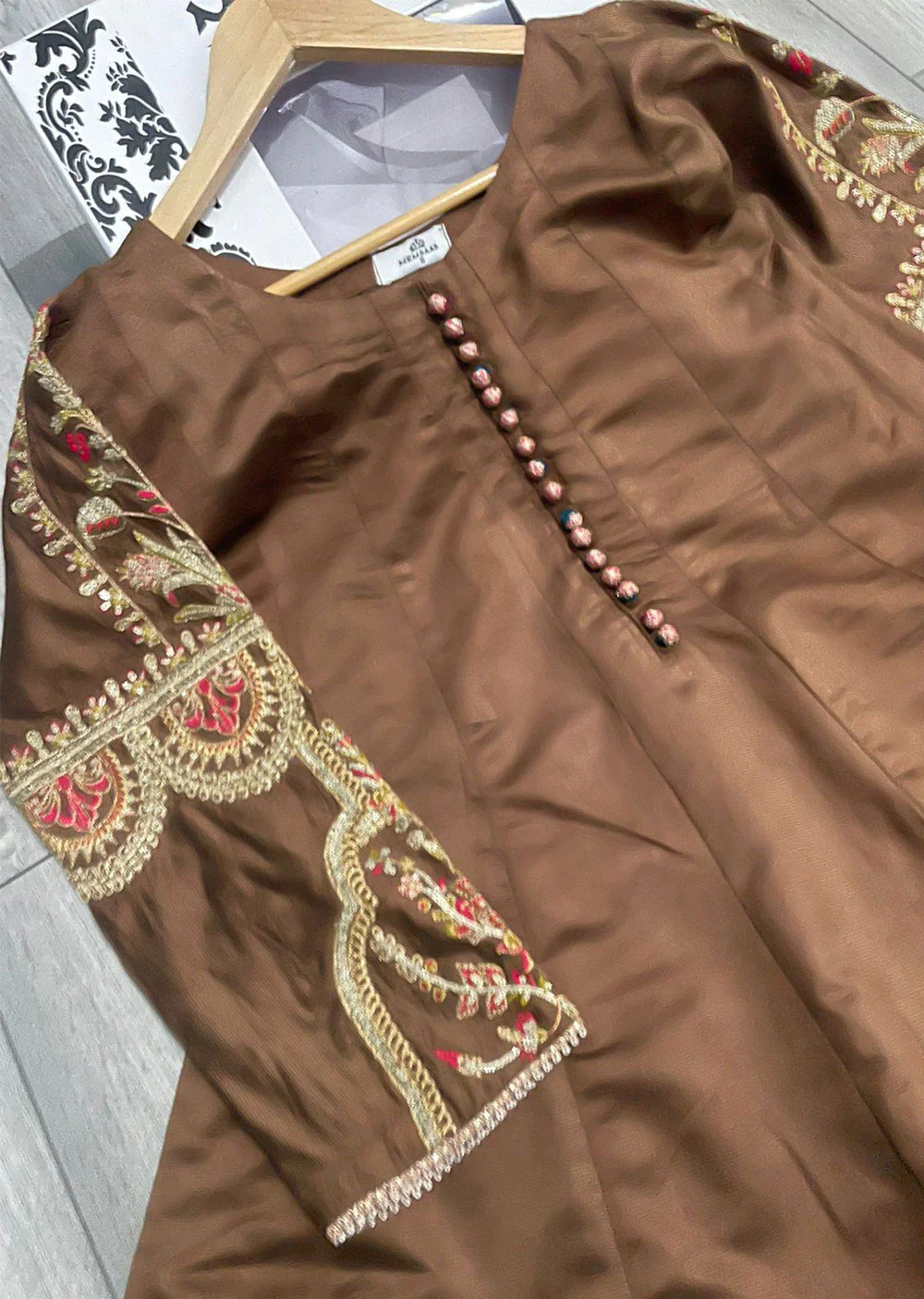 KLD1015 Billo - Readymade Khadi Net Suit - Image 11