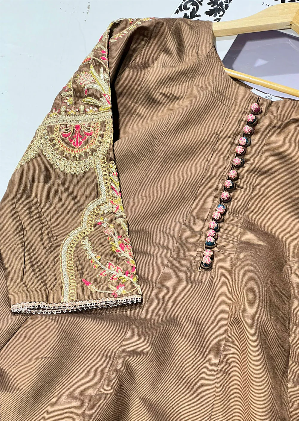 KLD1015 Billo - Readymade Khadi Net Suit - Image 18