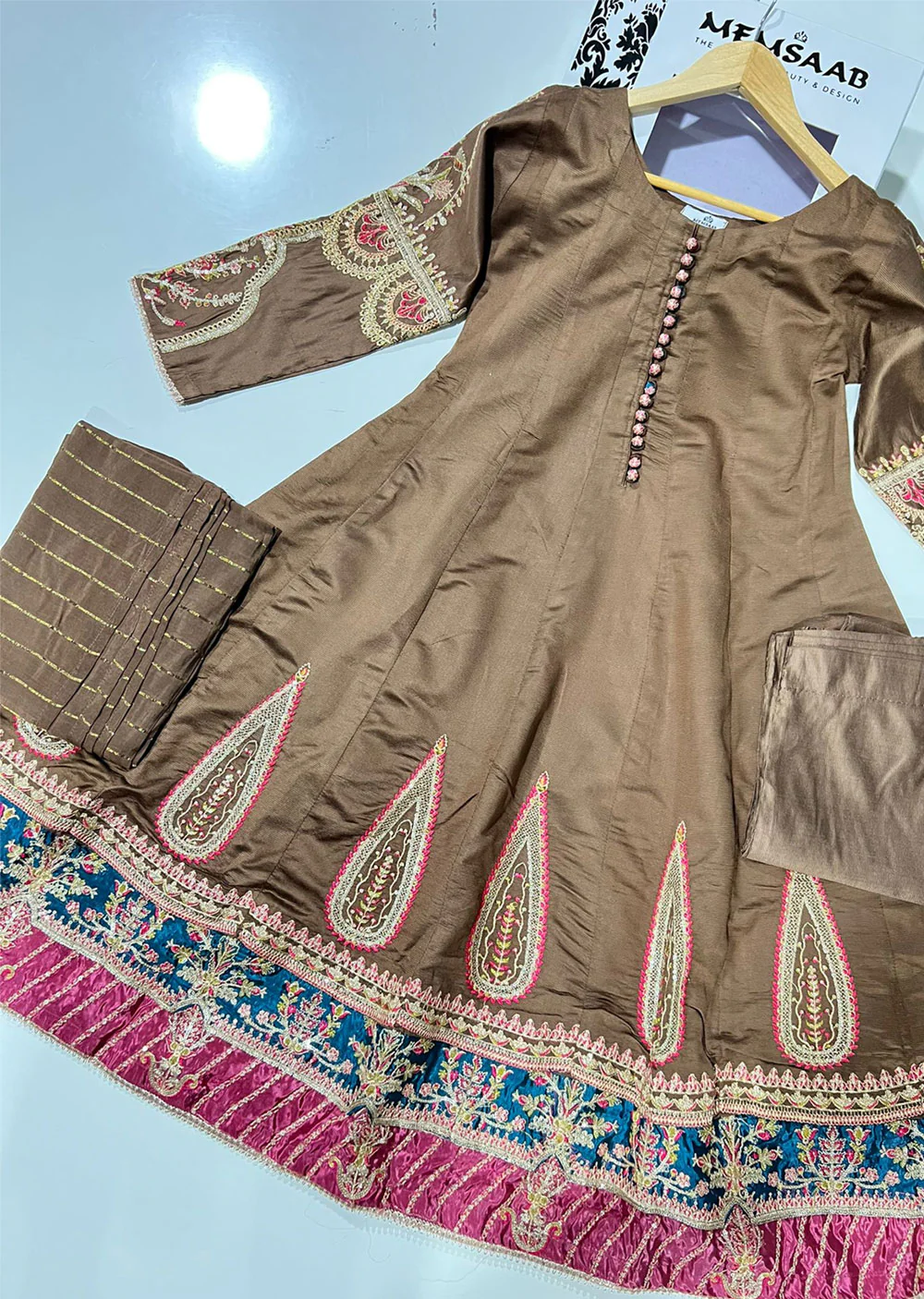 KLD1015 Billo - Readymade Khadi Net Suit - Image 19