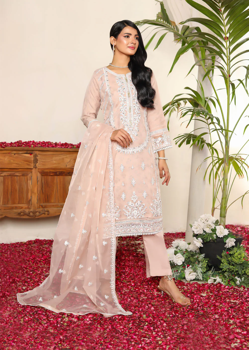 KLD1023 Rivaa - Readymade Organza Suit
