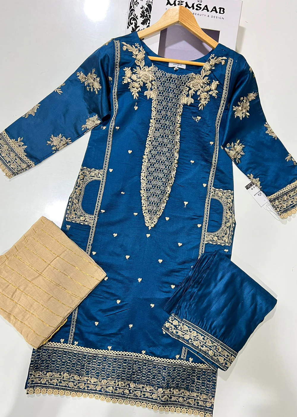 KLD1026 Noshaba - Readymade Khadi Net Suit - Image 8